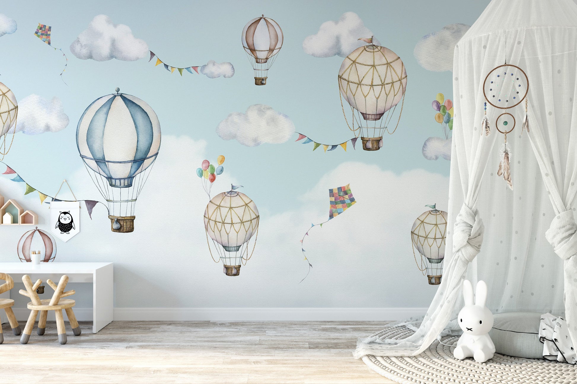 Hot Air Balloon Bonanza Wallpaper Wall Murals - Giffywalls