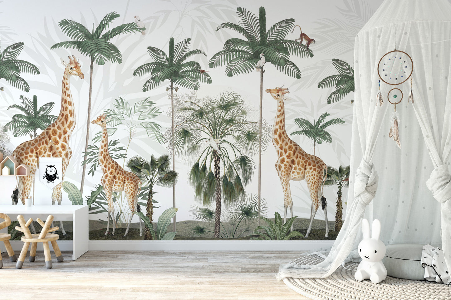 Gracious Giraffes wallpaper for walls - Giffywalls