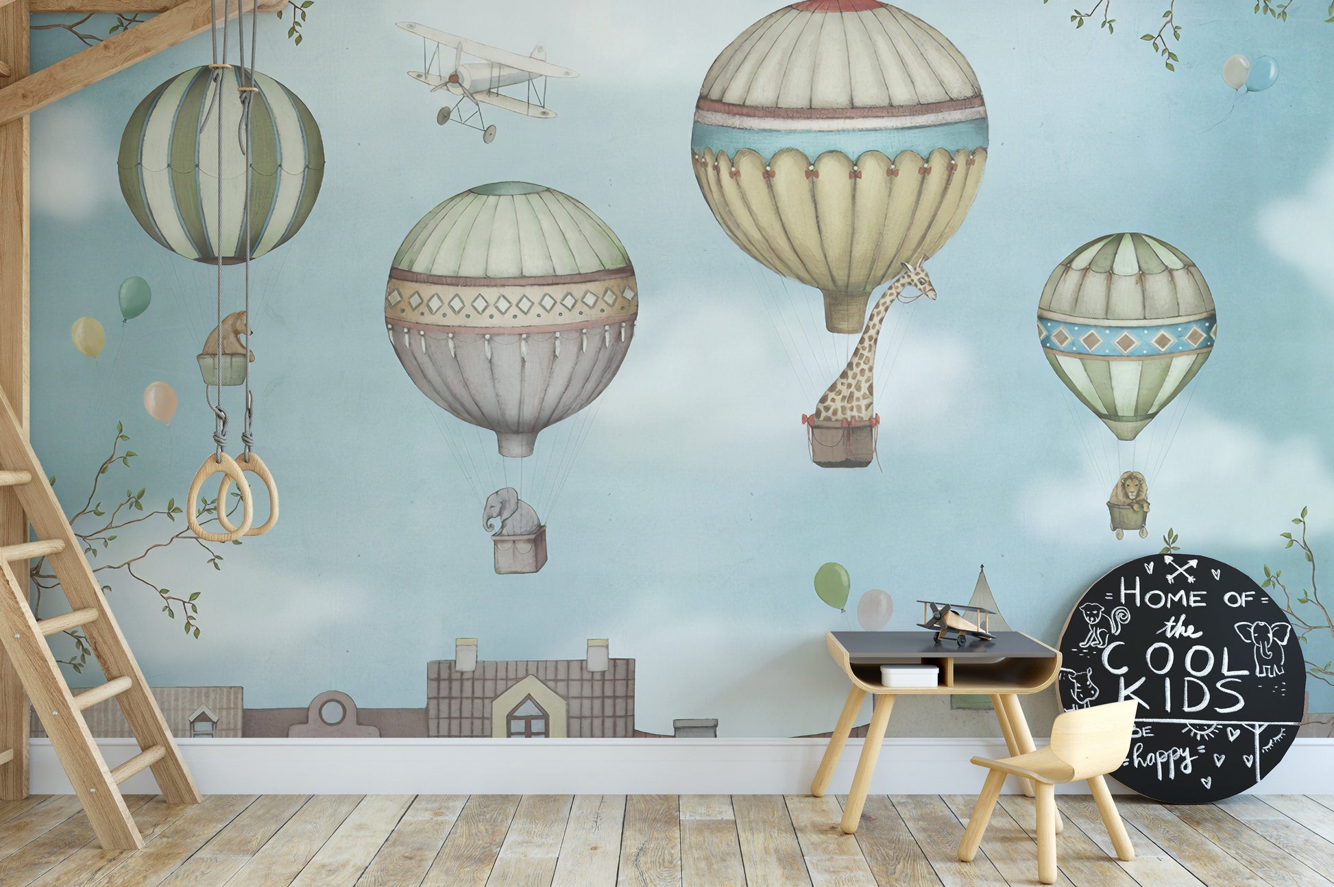 Kids Wonderland Balloons Wallpaper Murals - Giffywalls