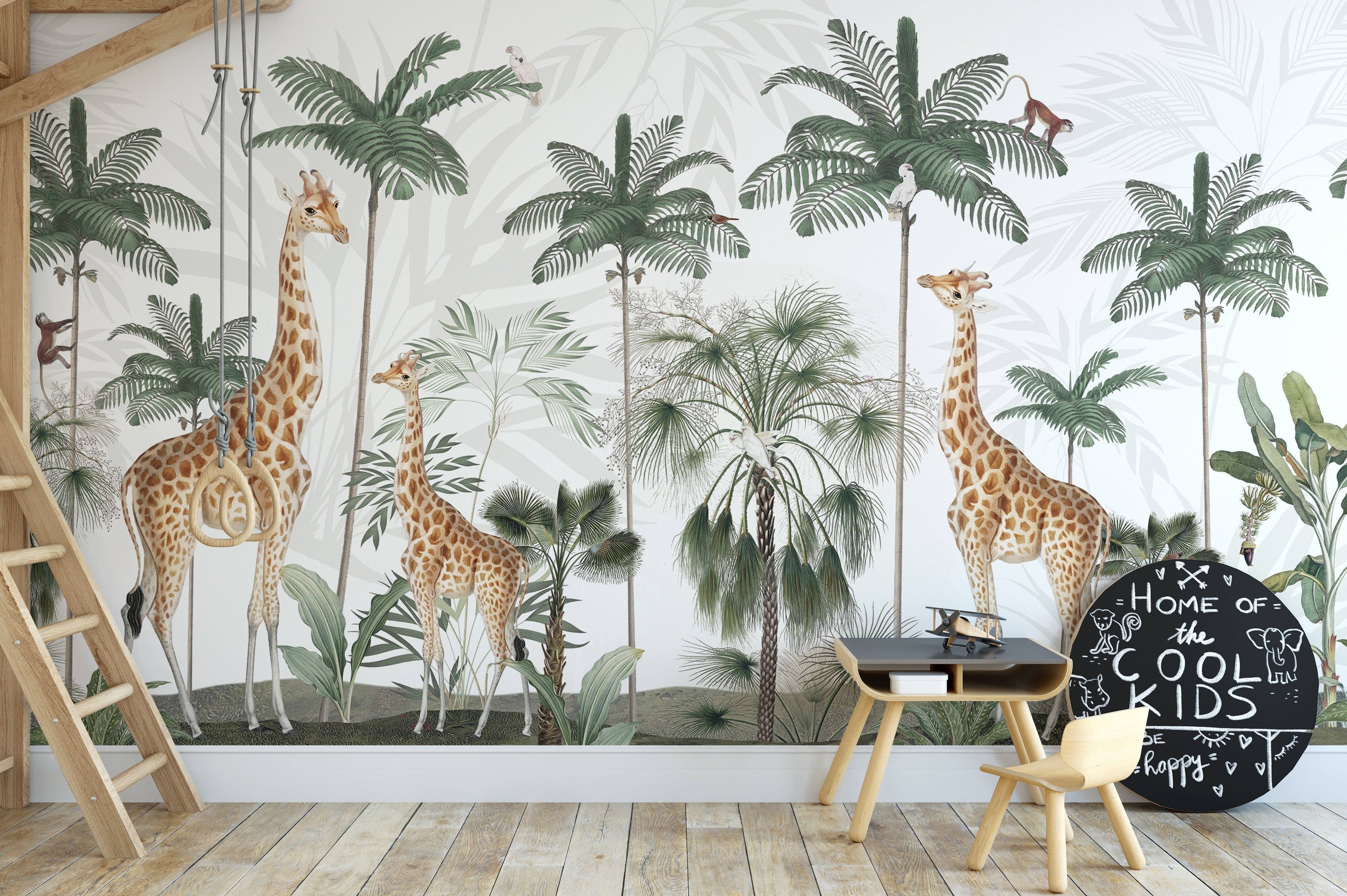 Gracious Giraffes wallpaper for walls - Giffywalls