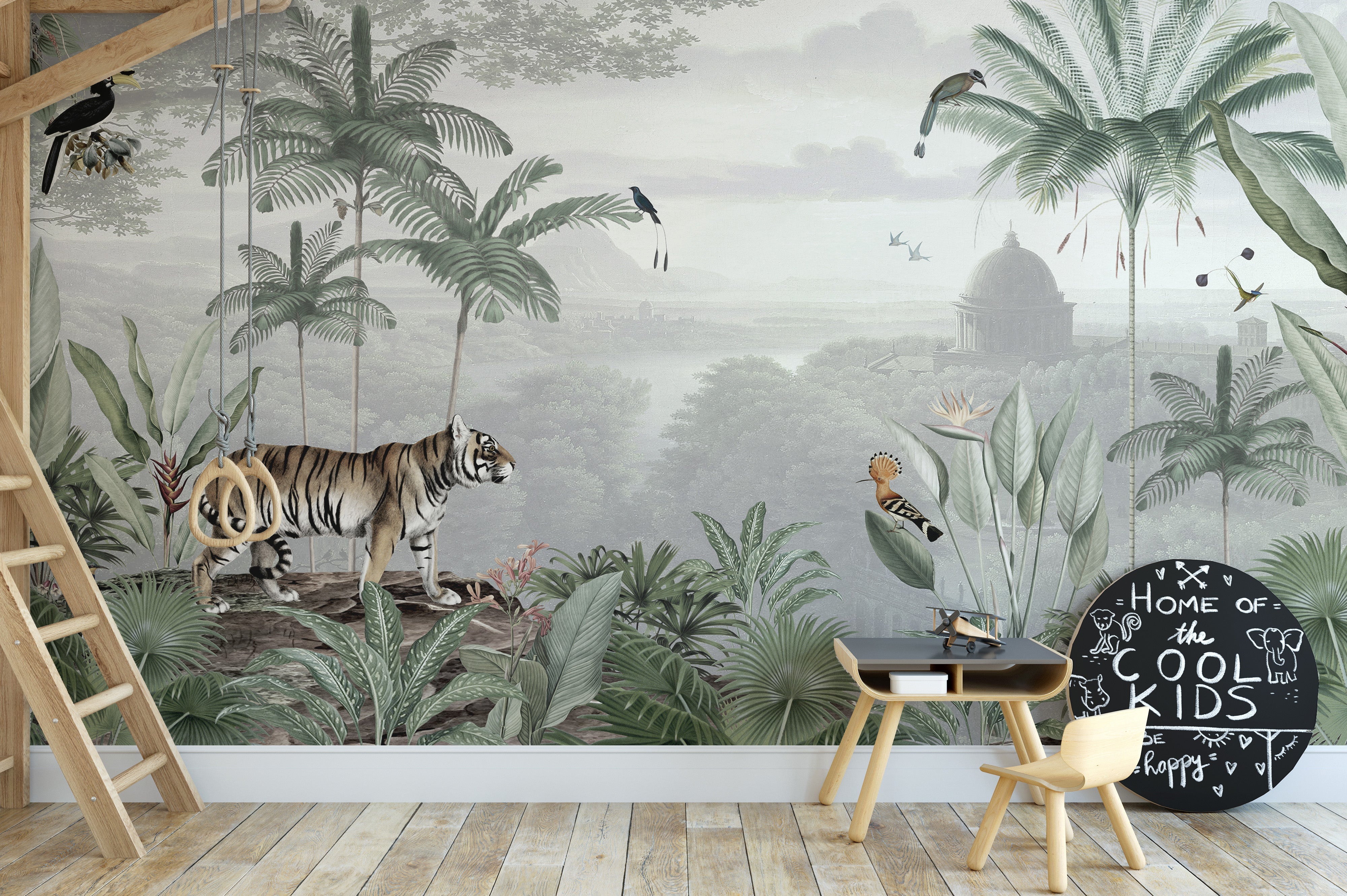 Tropical tiger wallpaper murals - Giffywalls