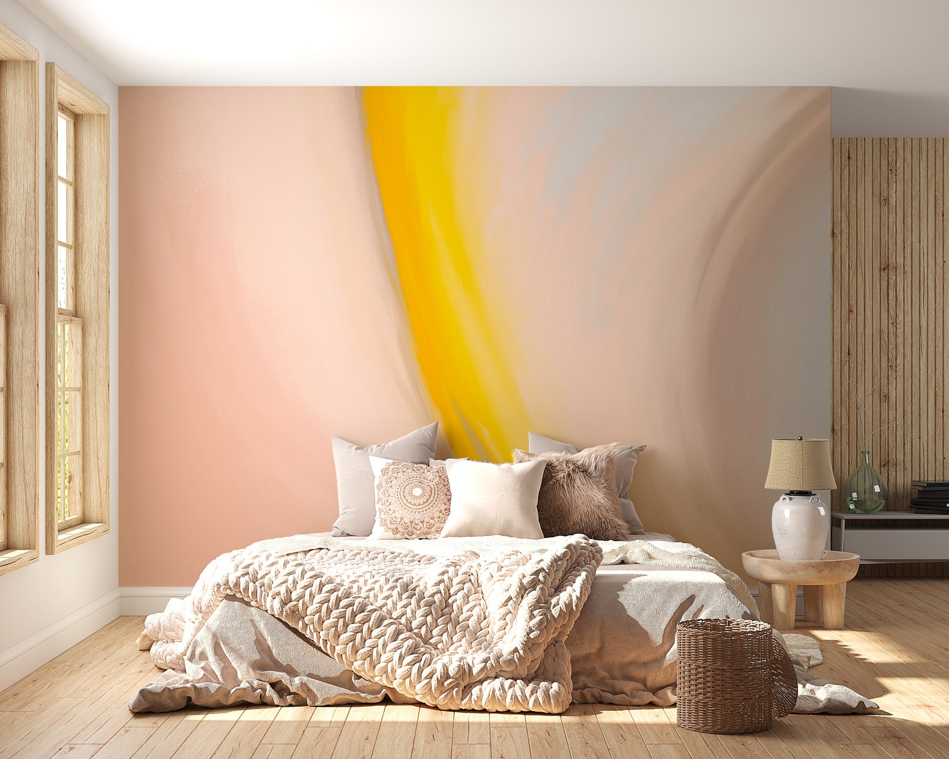 Vibrant Abstract Wall Mural - Giffywalls