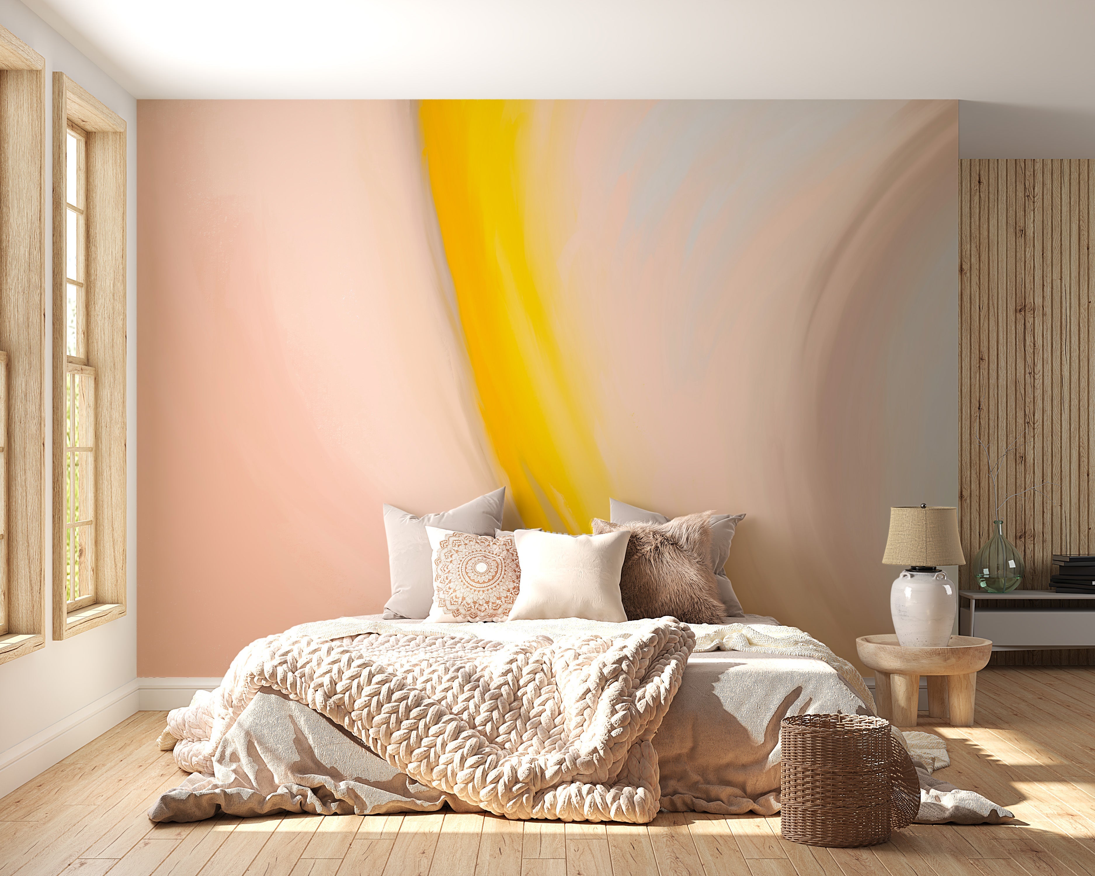 Vibrant Abstract Wall Mural - Giffywalls