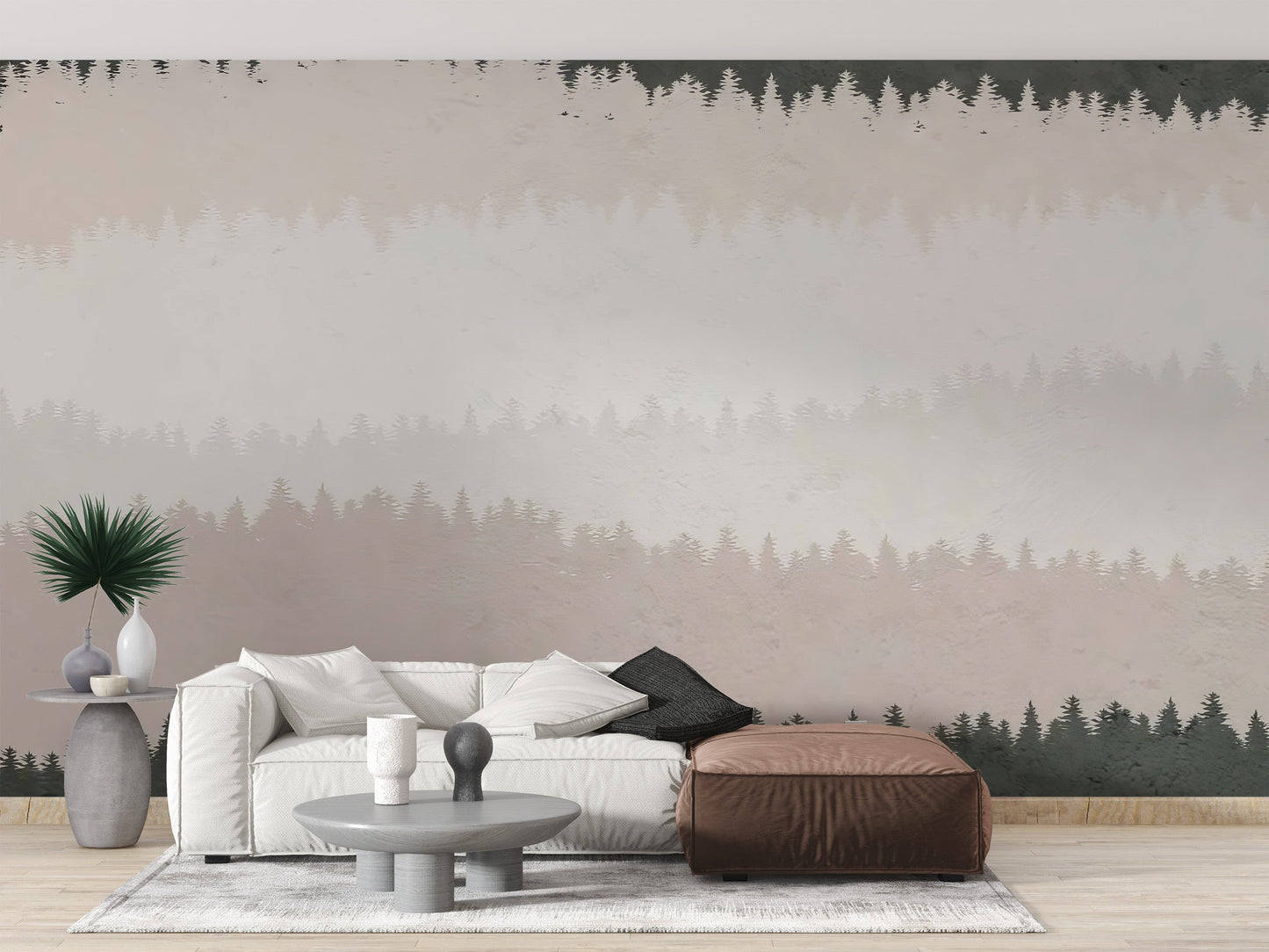 Shaded Timber Illusion Wall Mural - Giffywalls