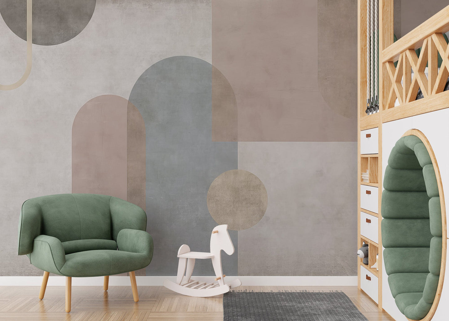 Serene Geometry Wall Mural - Giffywalls