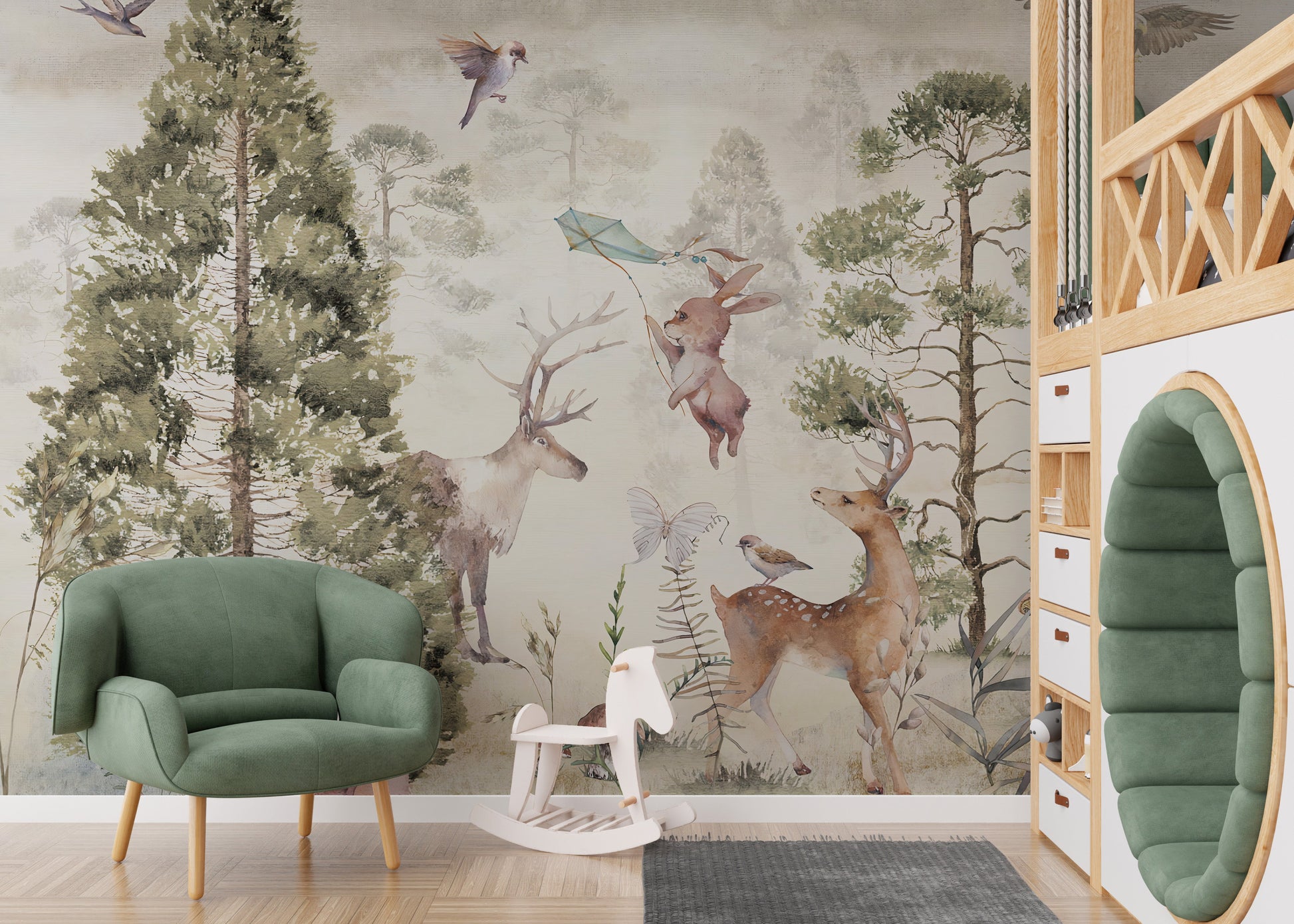 Graceful Deer & Animals Wallpaper Murals - Giffywalls