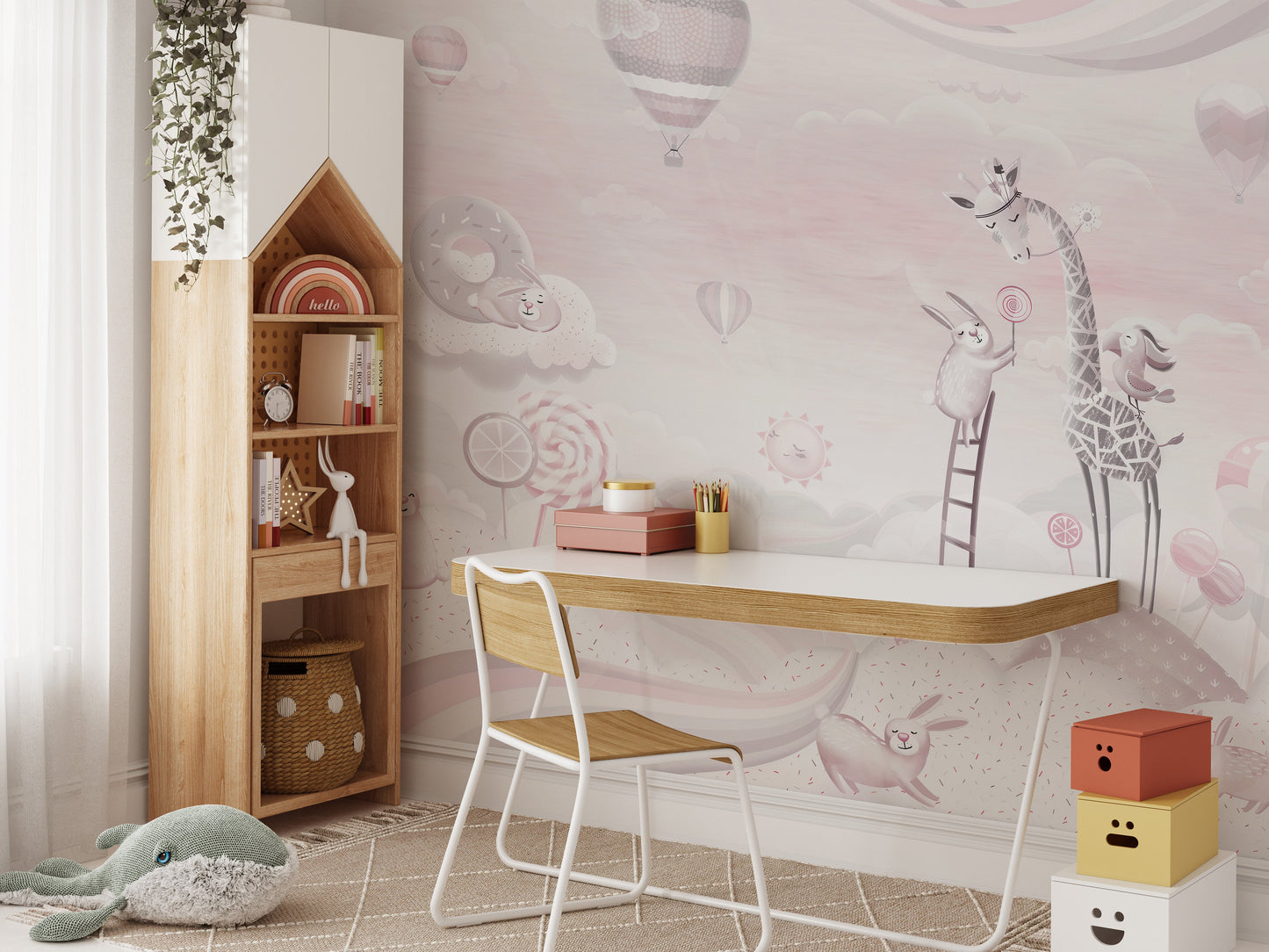 Pink Color Candy World Wallpaper Murals - Giffywalls