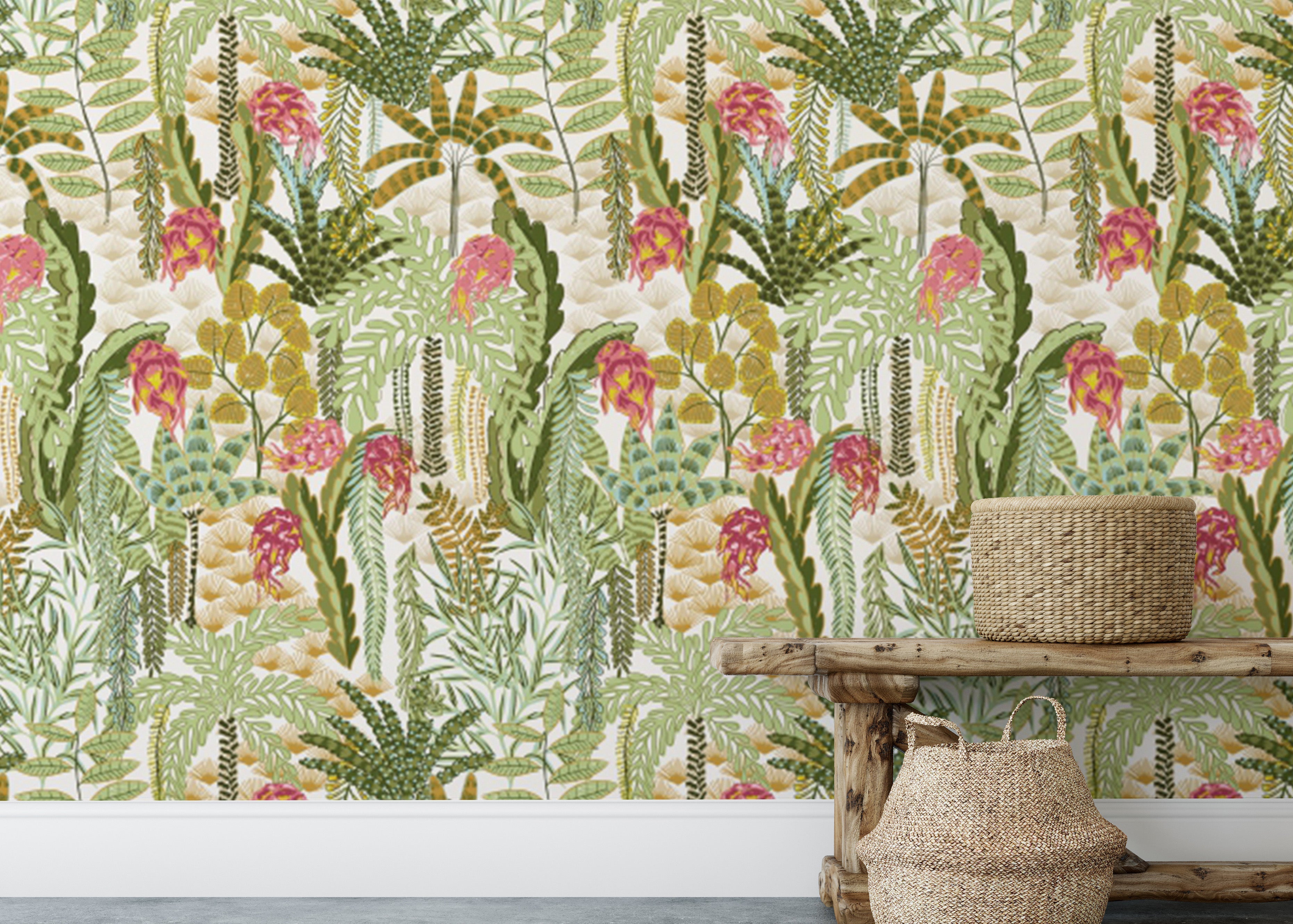 Vibrant Jungle Canopy wallpaper featuring exotic jungle vibes.
