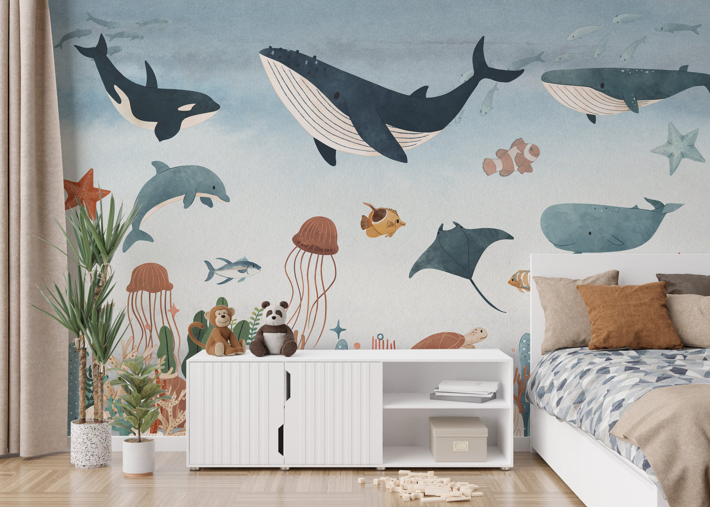 Sea Symphony Feature Wall Mural - Giffywalls