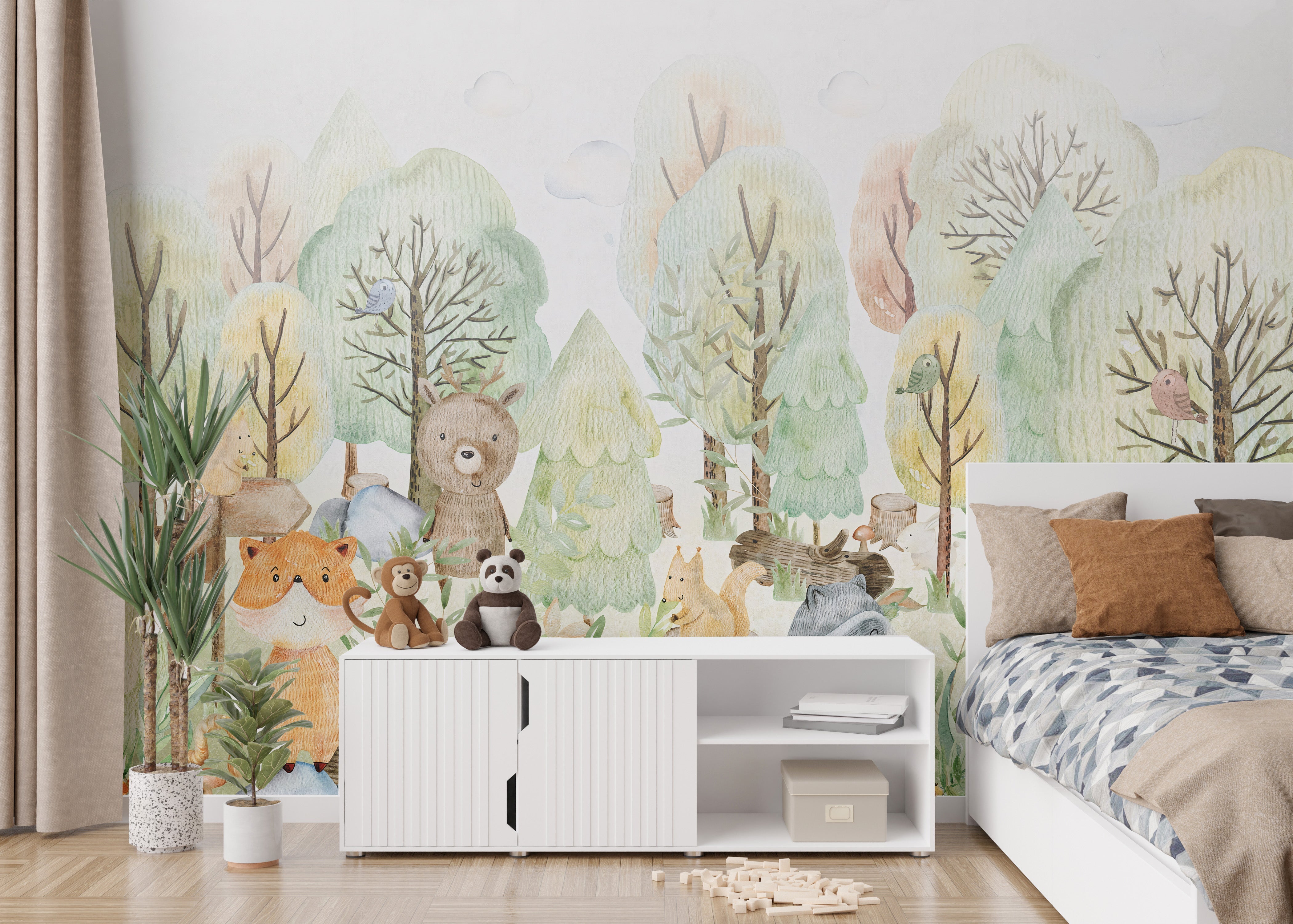 Doodles Bears Animals Wallpaper Murals - Giffywalls