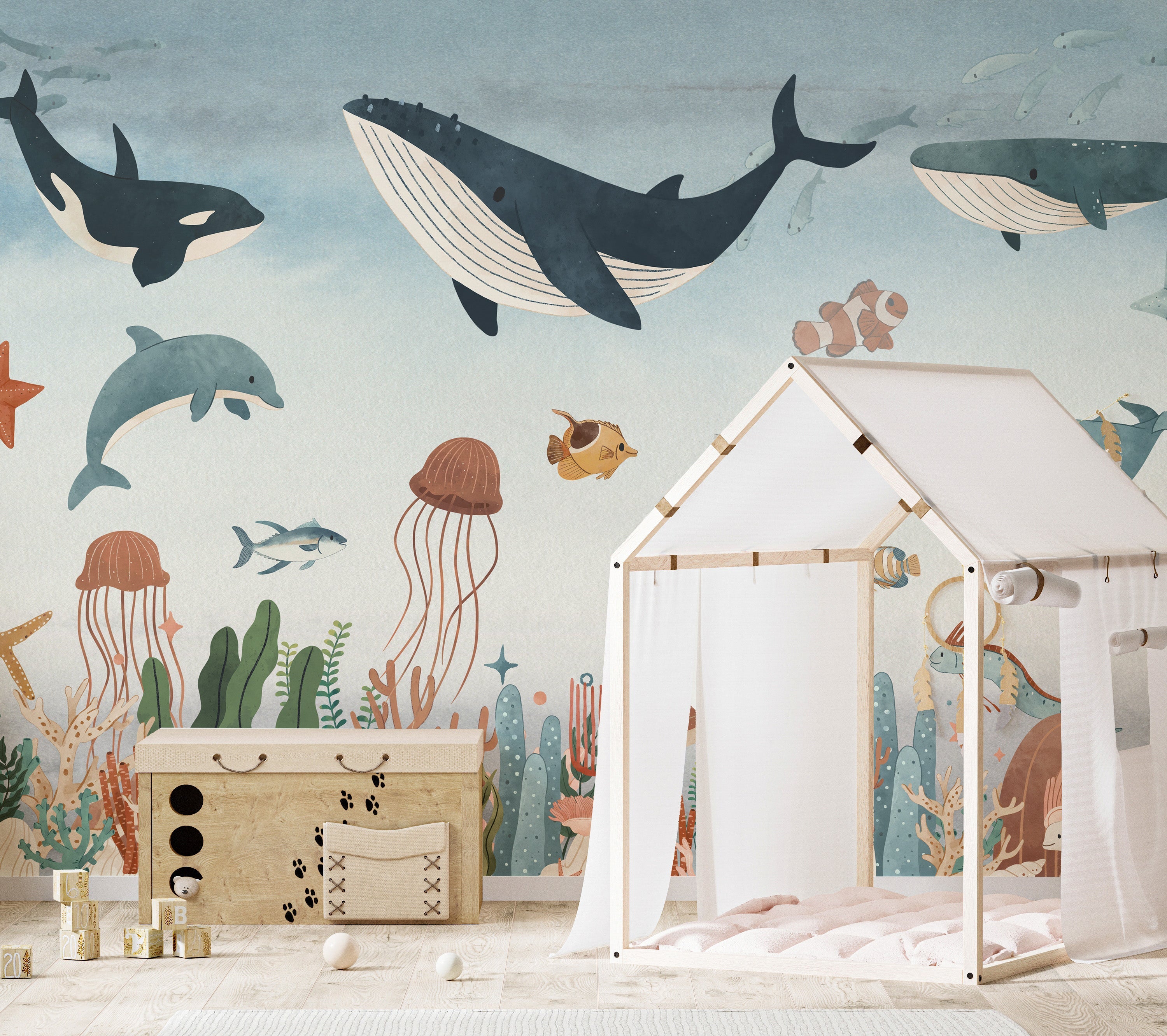 Sea Symphony Feature Wall Mural - Giffywalls