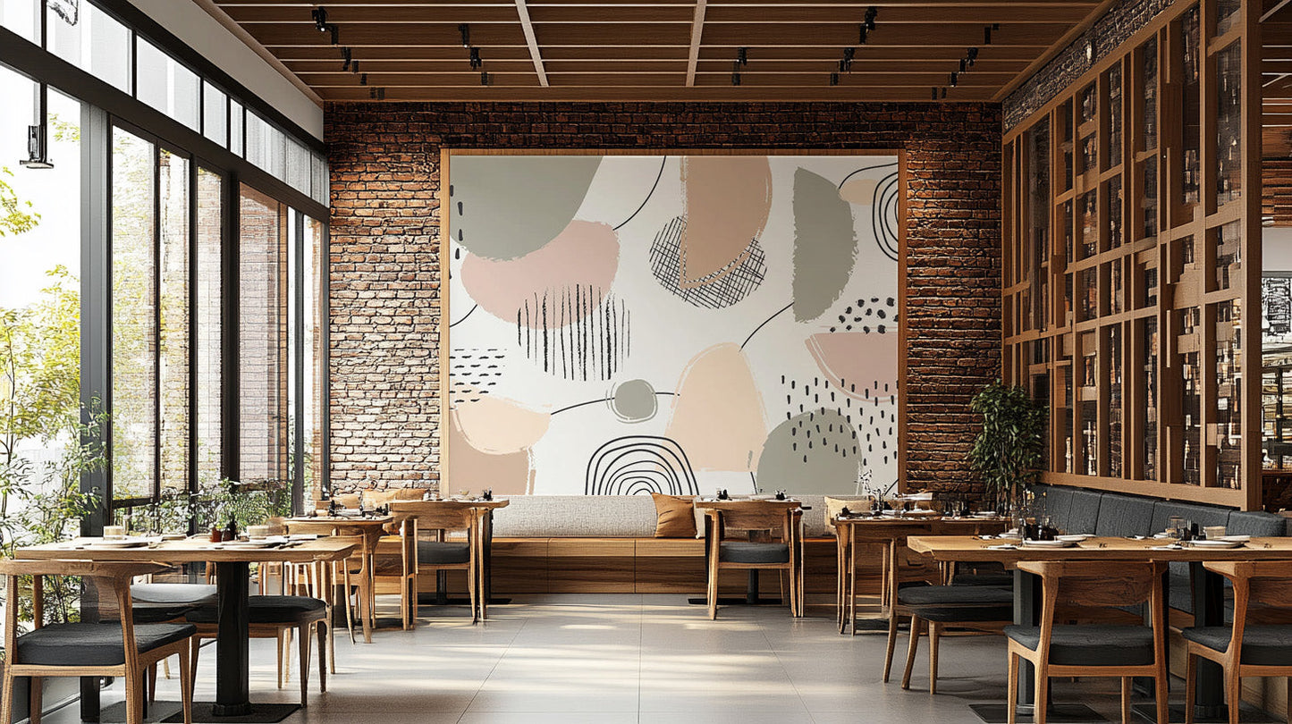 Pastel Light Color Grey Abstract Wallpaper Murals - Giffywalls