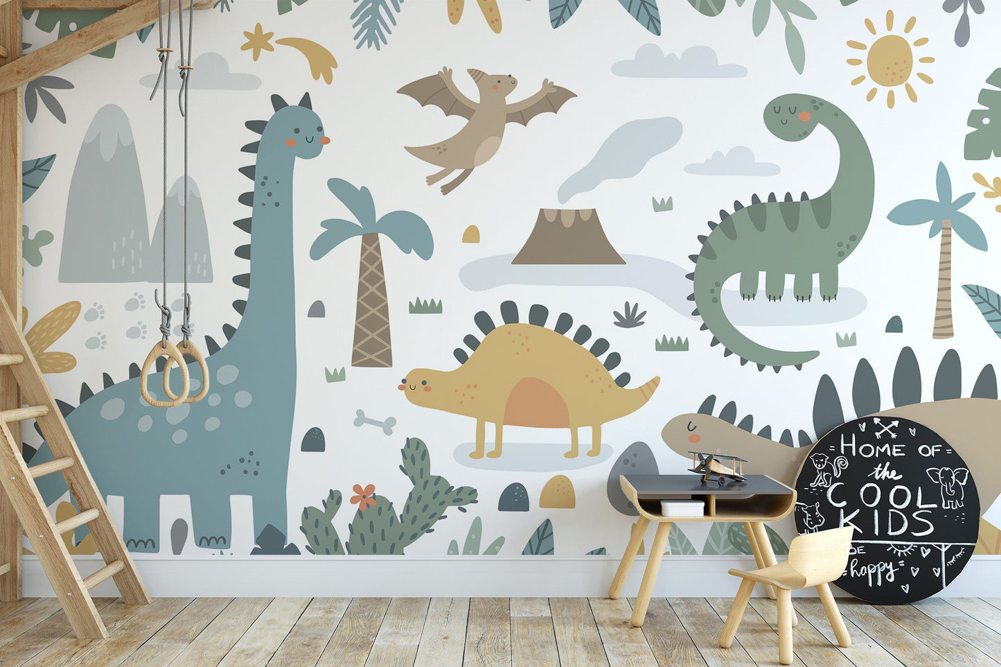 Dinosaur Design Wall Mural - Giffywalls