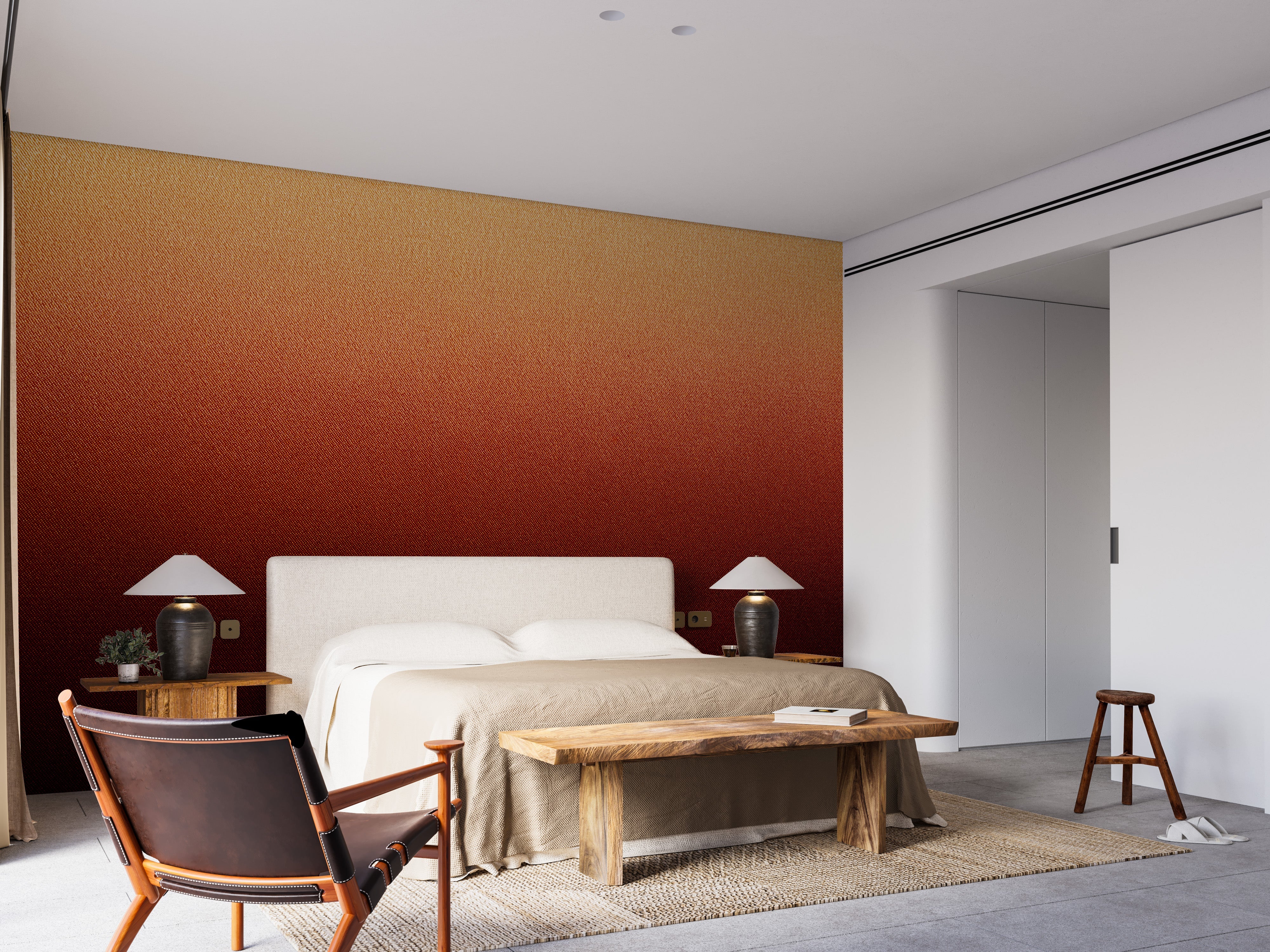 Abstract Warm Ombre Wall Mural - Giffywalls