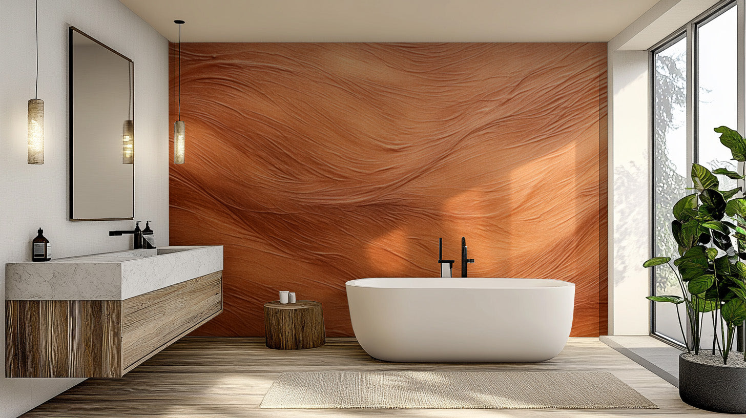 Brown Abstract Wallpaper Mural - Giffywalls