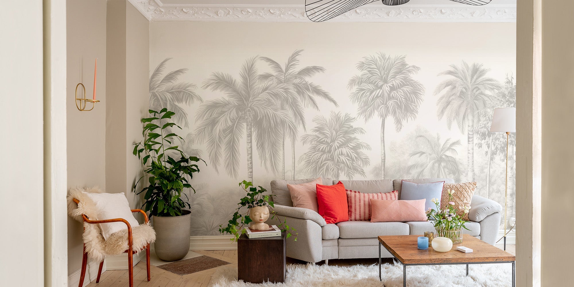 Palm Tree Wallpaper Mural - Giffywalls