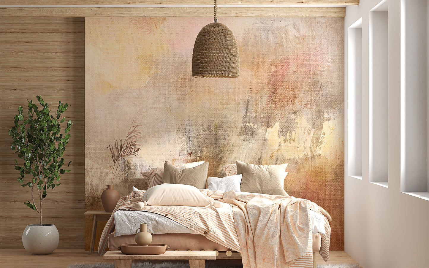 Artistic Oil Painted Abstract Wall Mural - Giffywalls