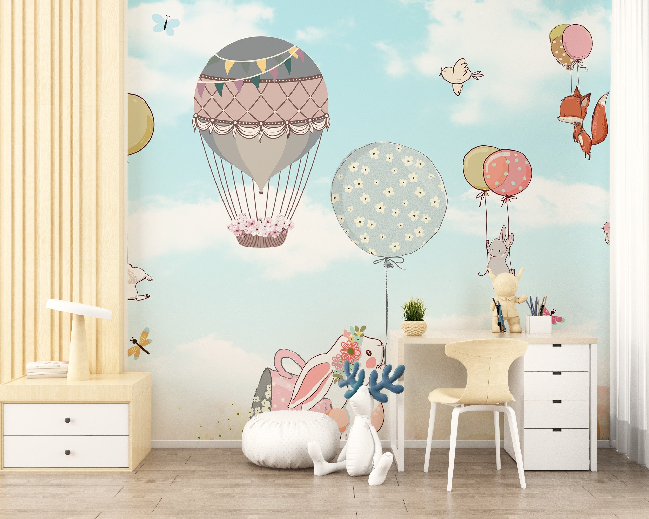 Animated Cartoon Kids Room Wallpaper Mural - Giffywalls