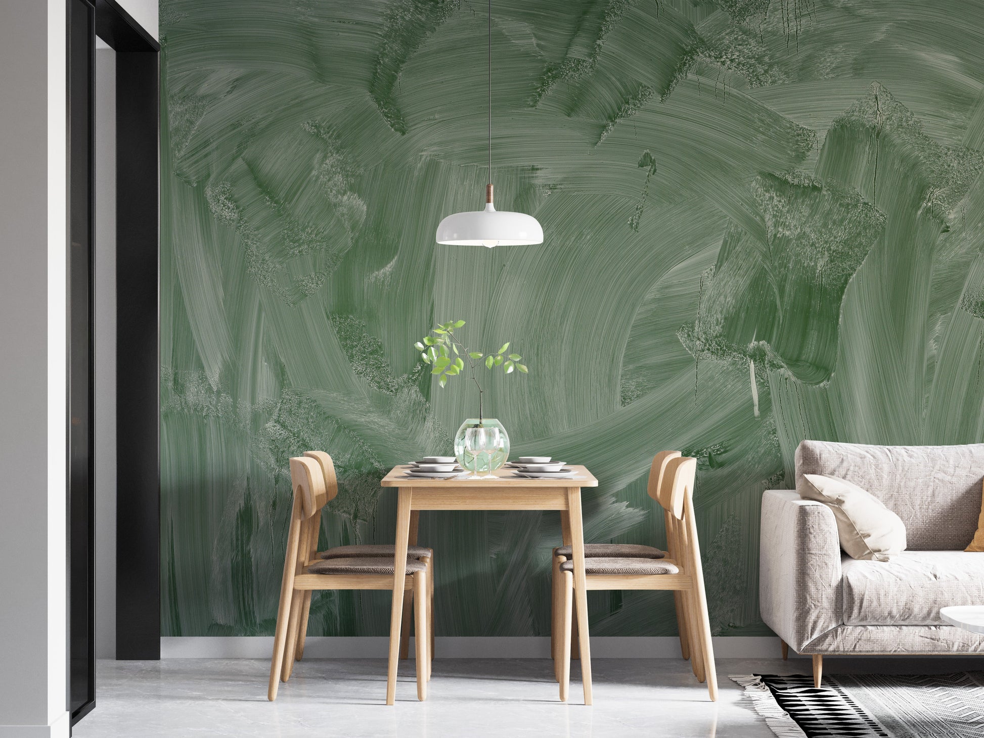 Smudge Green Board Wallpaper Mural - Giffywalls