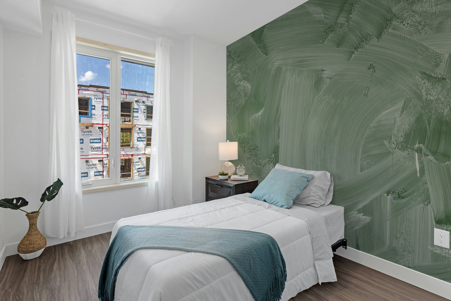 Smudge Green Board Wallpaper Mural - Giffywalls