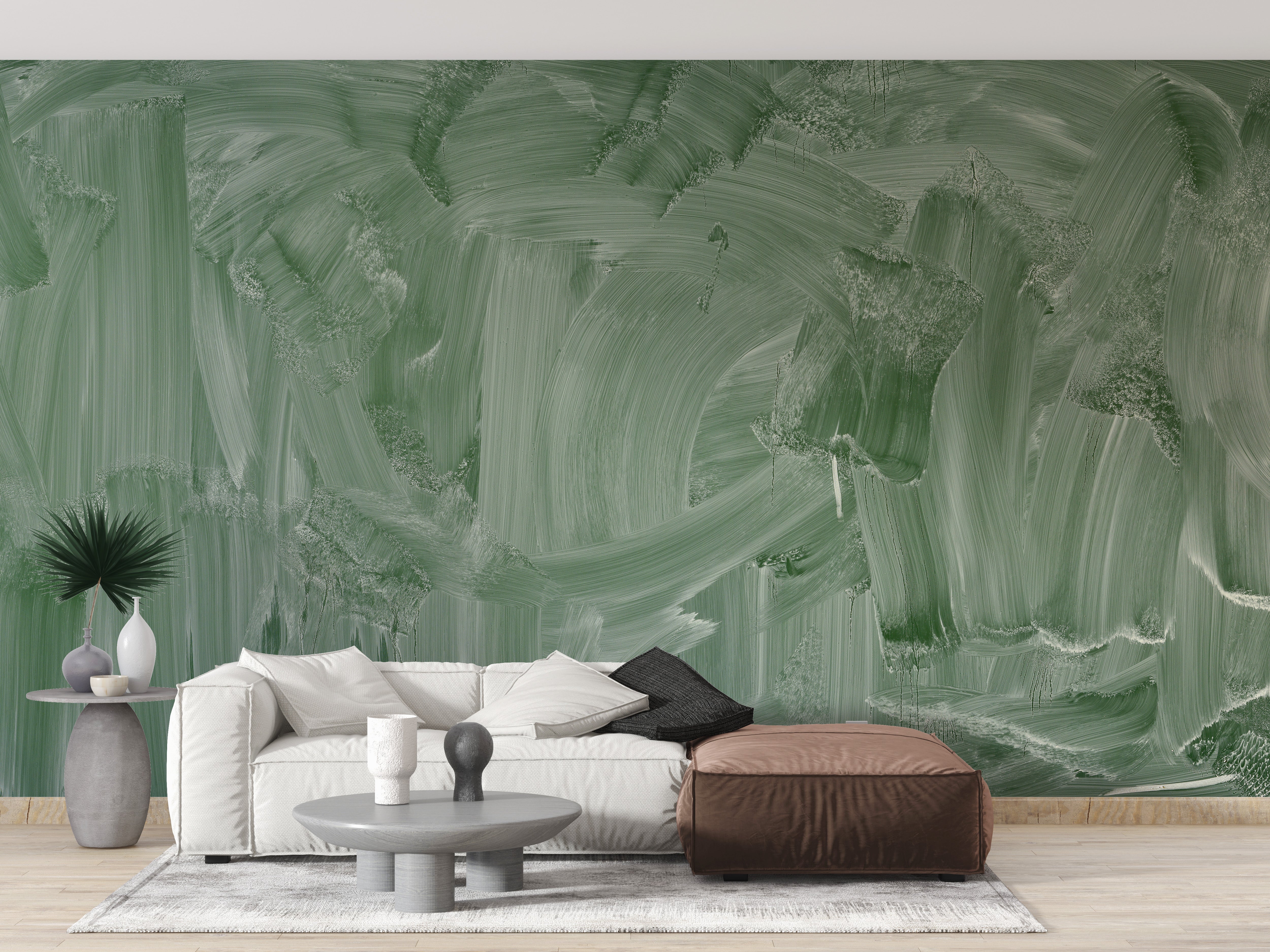 Smudge Green Board Wallpaper Mural - Giffywalls