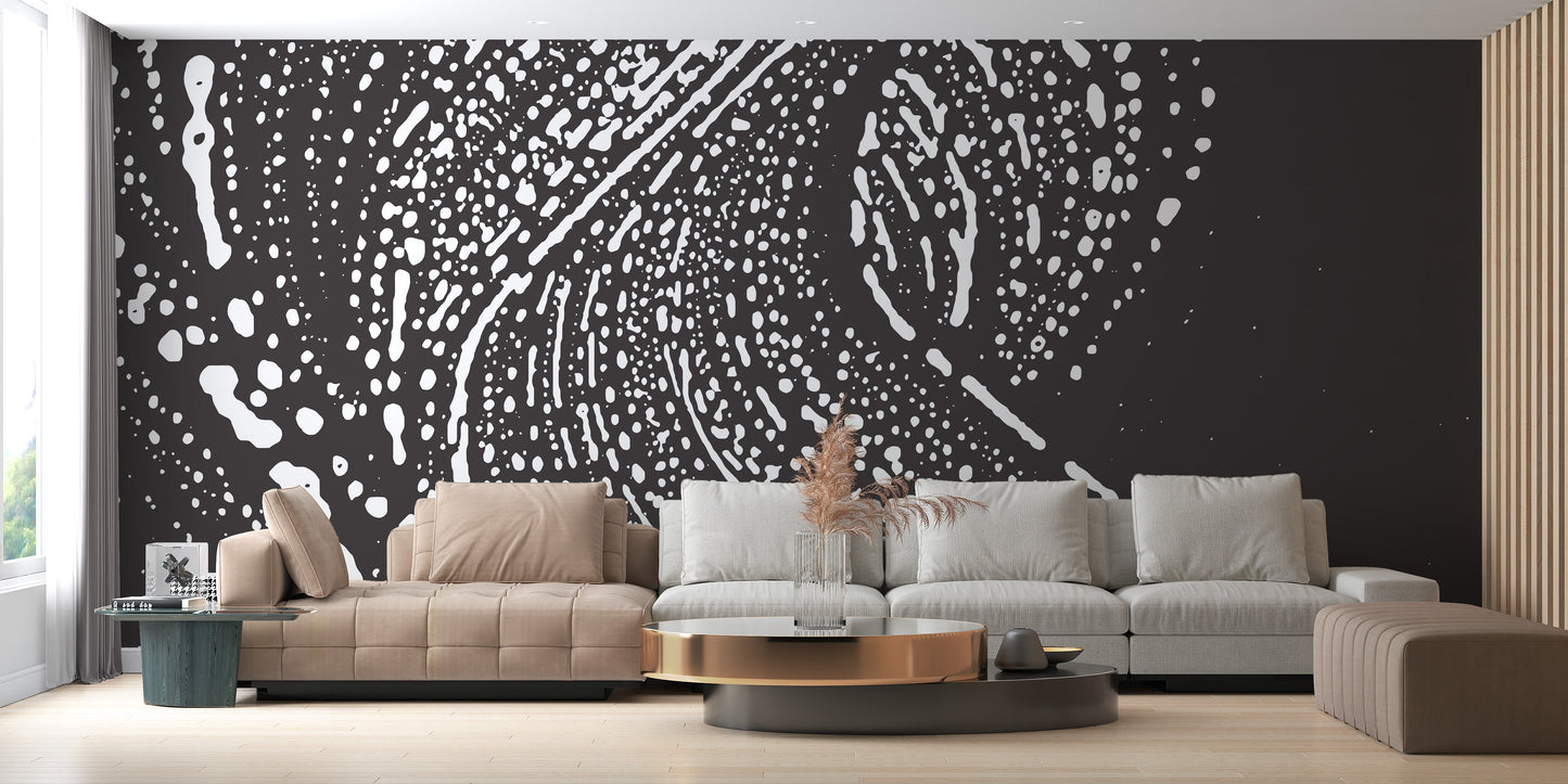 Grey Grunge Effect Artistic Wallpaper Mural - Giffywalls