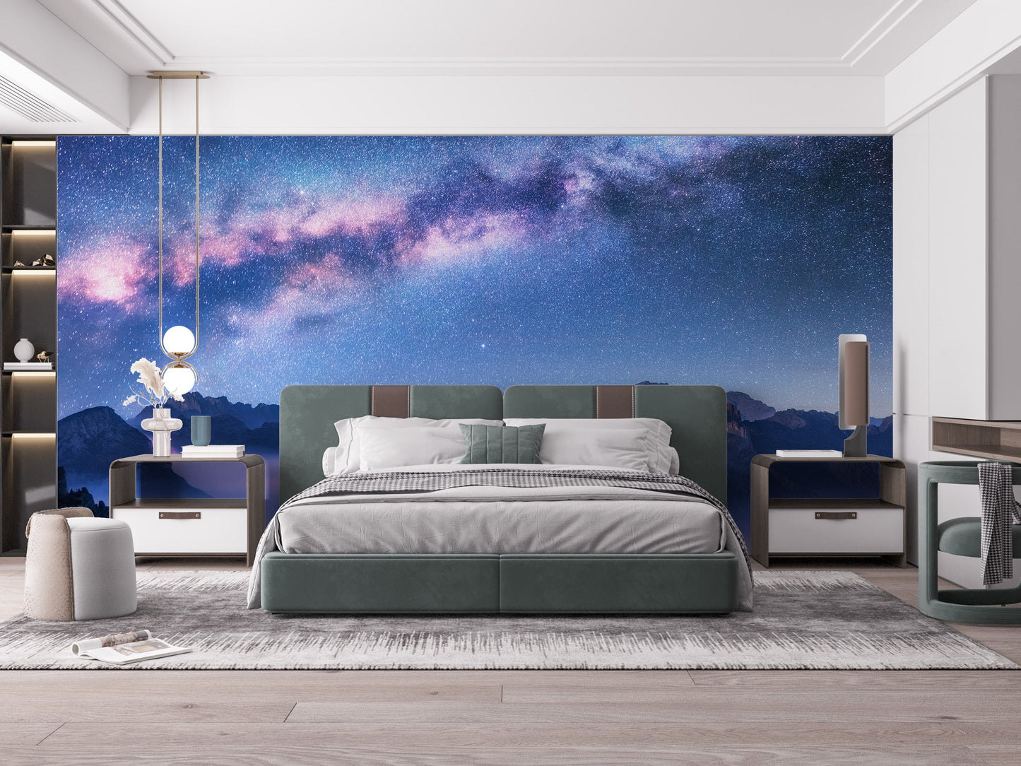 Snowy Mountain Landscape Wall Murals - Giffywalls