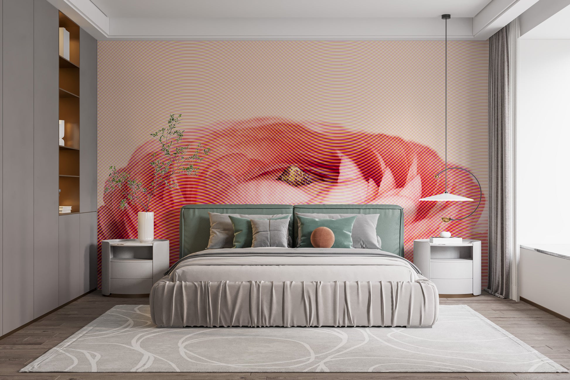 Artistic Red Rose Flower Wallpaper Wall Mural - Giffywalls