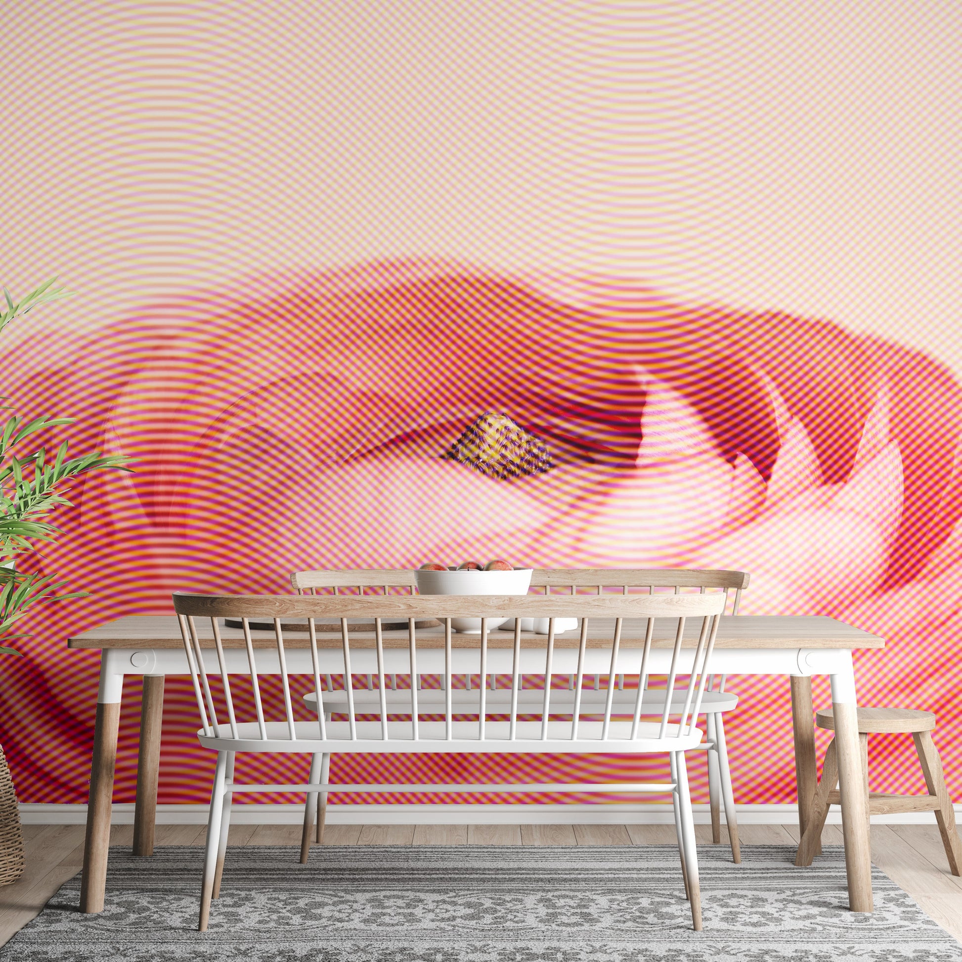 Artistic Red Rose Flower Wallpaper Wall Mural - Giffywalls