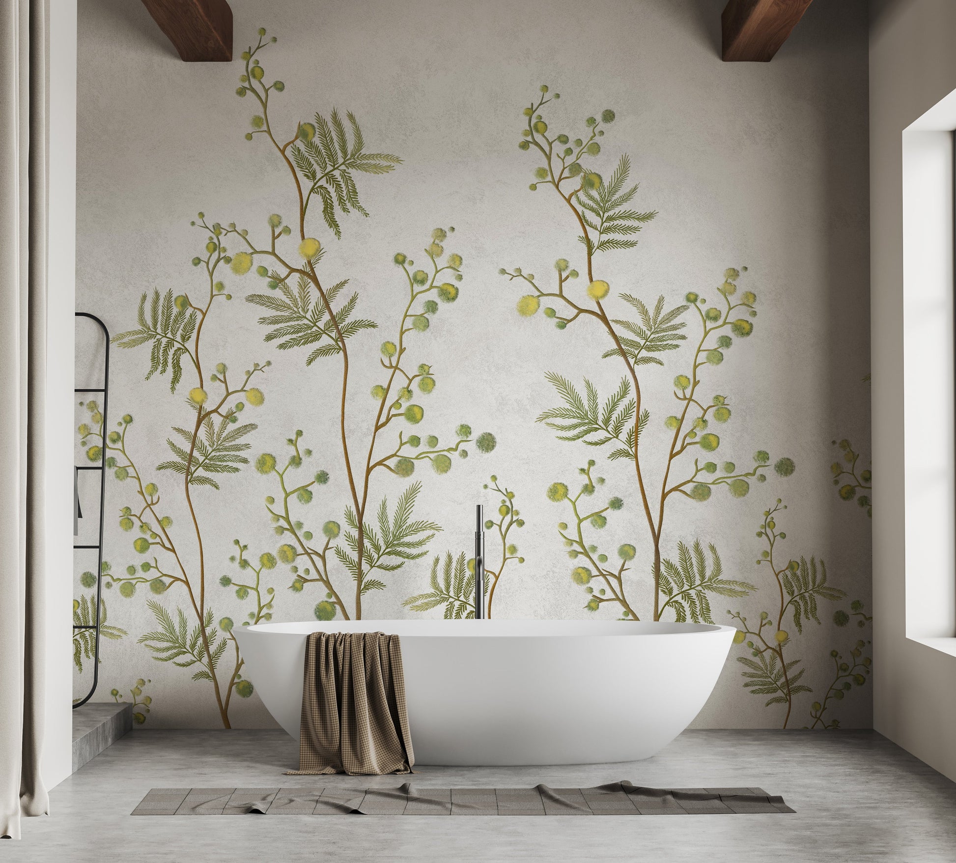 Yellow Flower Decorative Wallpaper Mural - Giffywalls