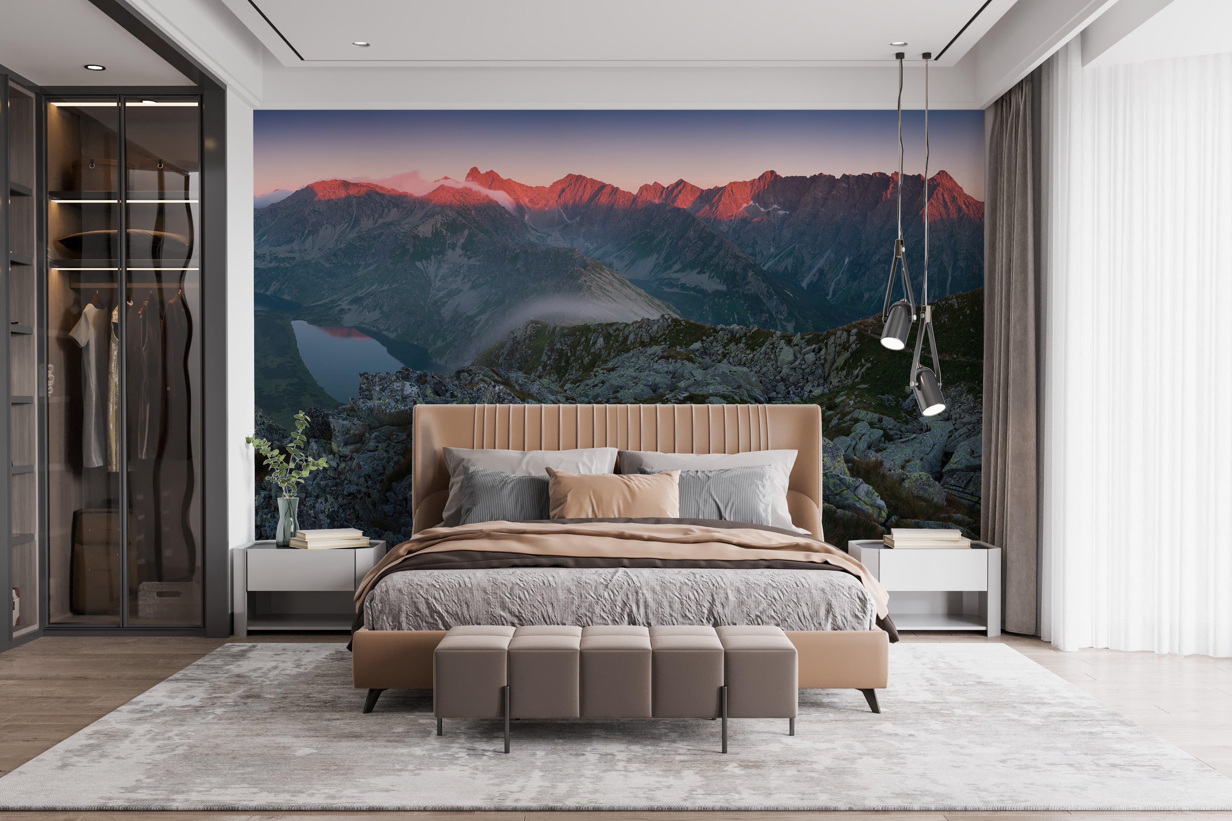 Slovakian Mountain Sunset Wallpaper Mural - Giffywalls