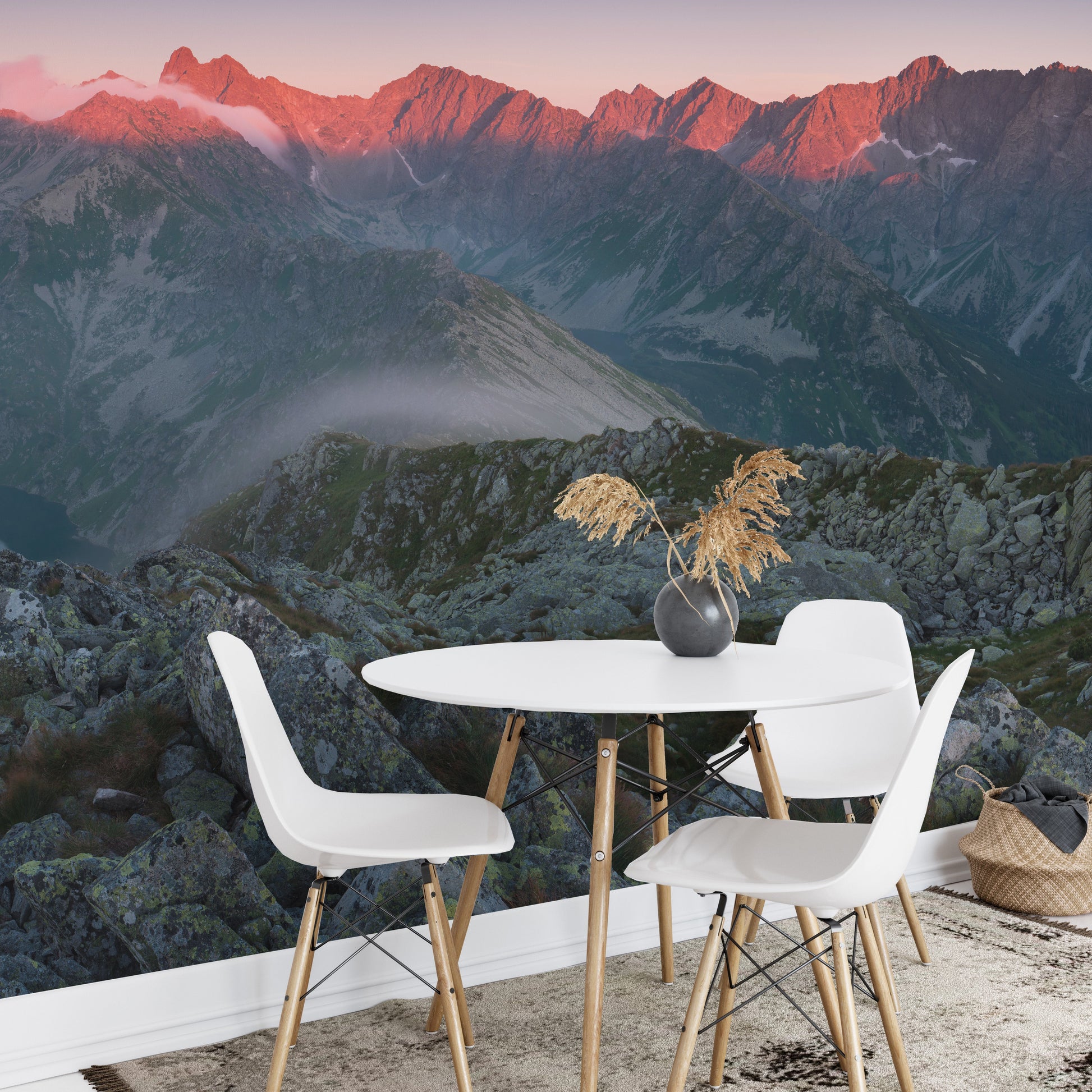 Slovakian Mountain Sunset Wallpaper Mural - Giffywalls