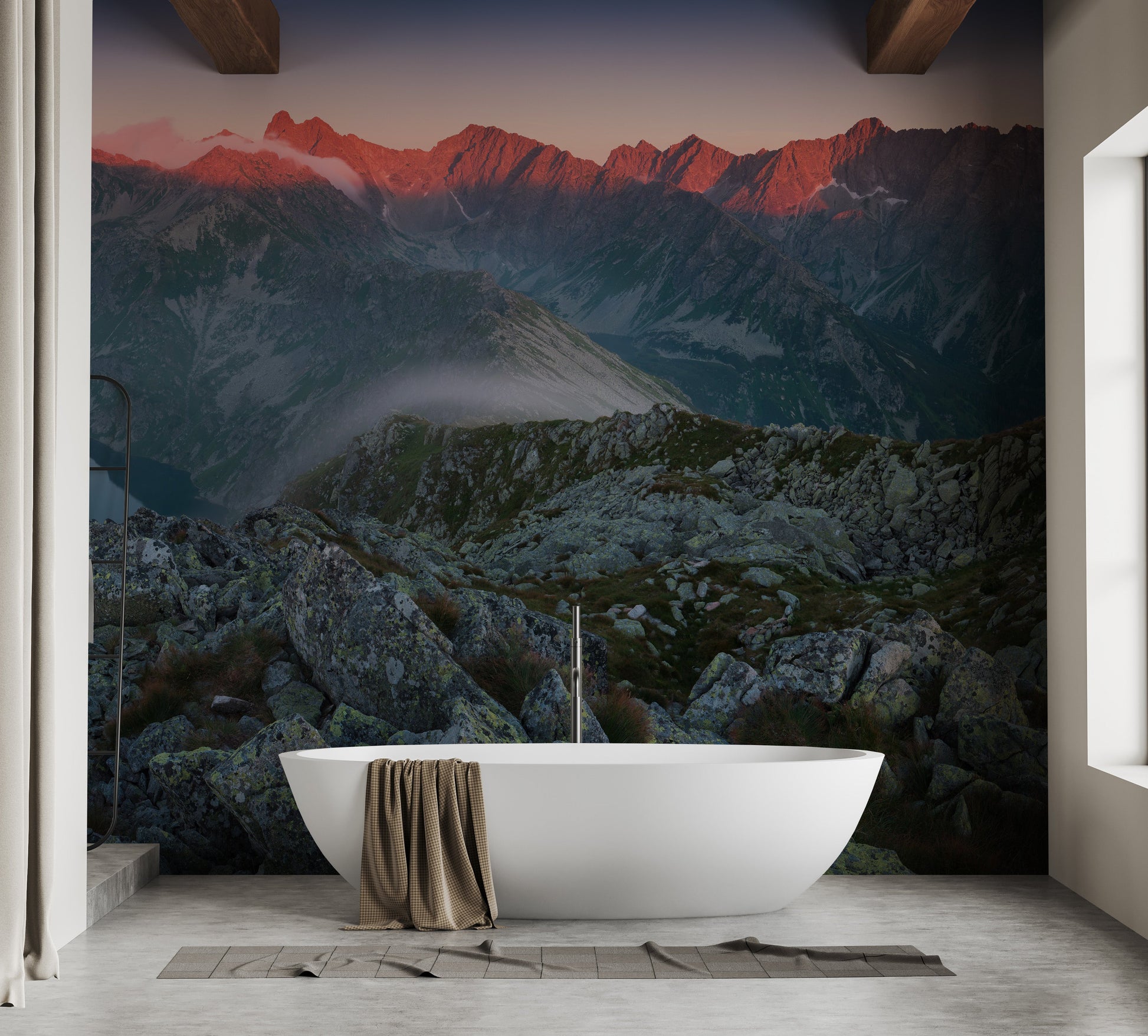 Slovakian Mountain Sunset Wallpaper Mural - Giffywalls