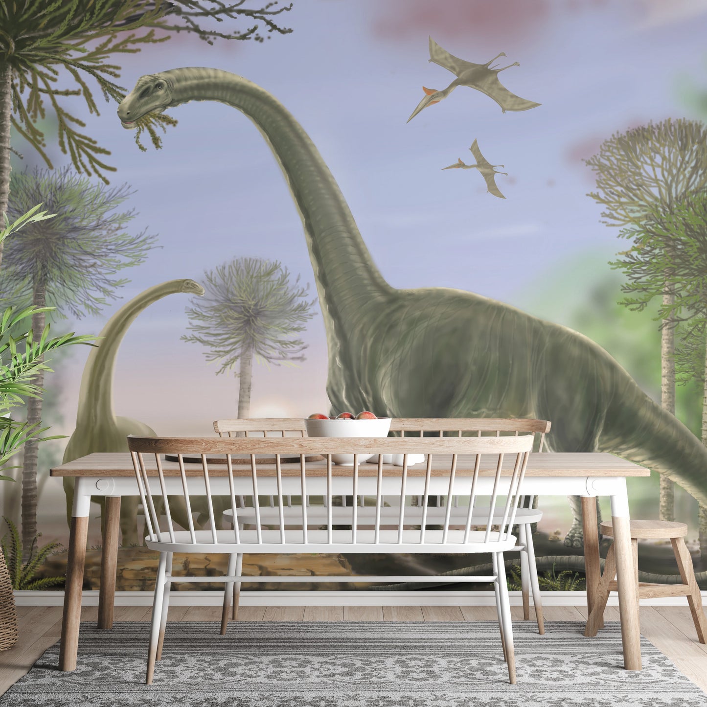 Animated Dinosaur Wallpaper Mural - Giffywalls