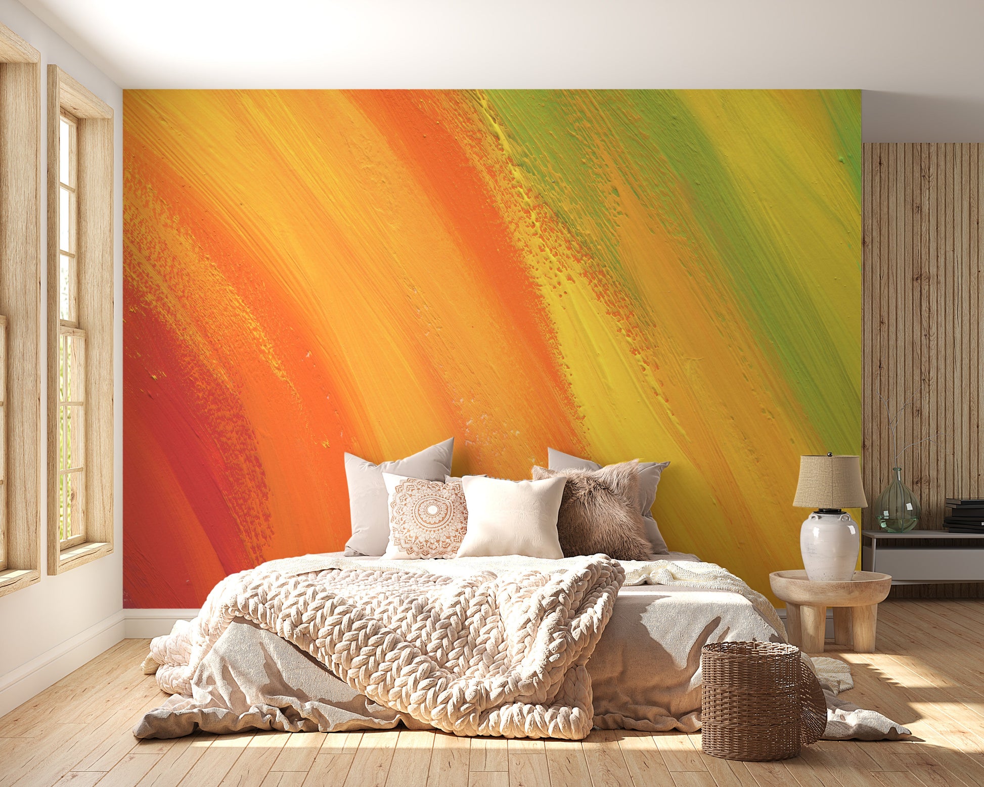 Colourful Rainbow Wallpaper Mural - Giffywalls