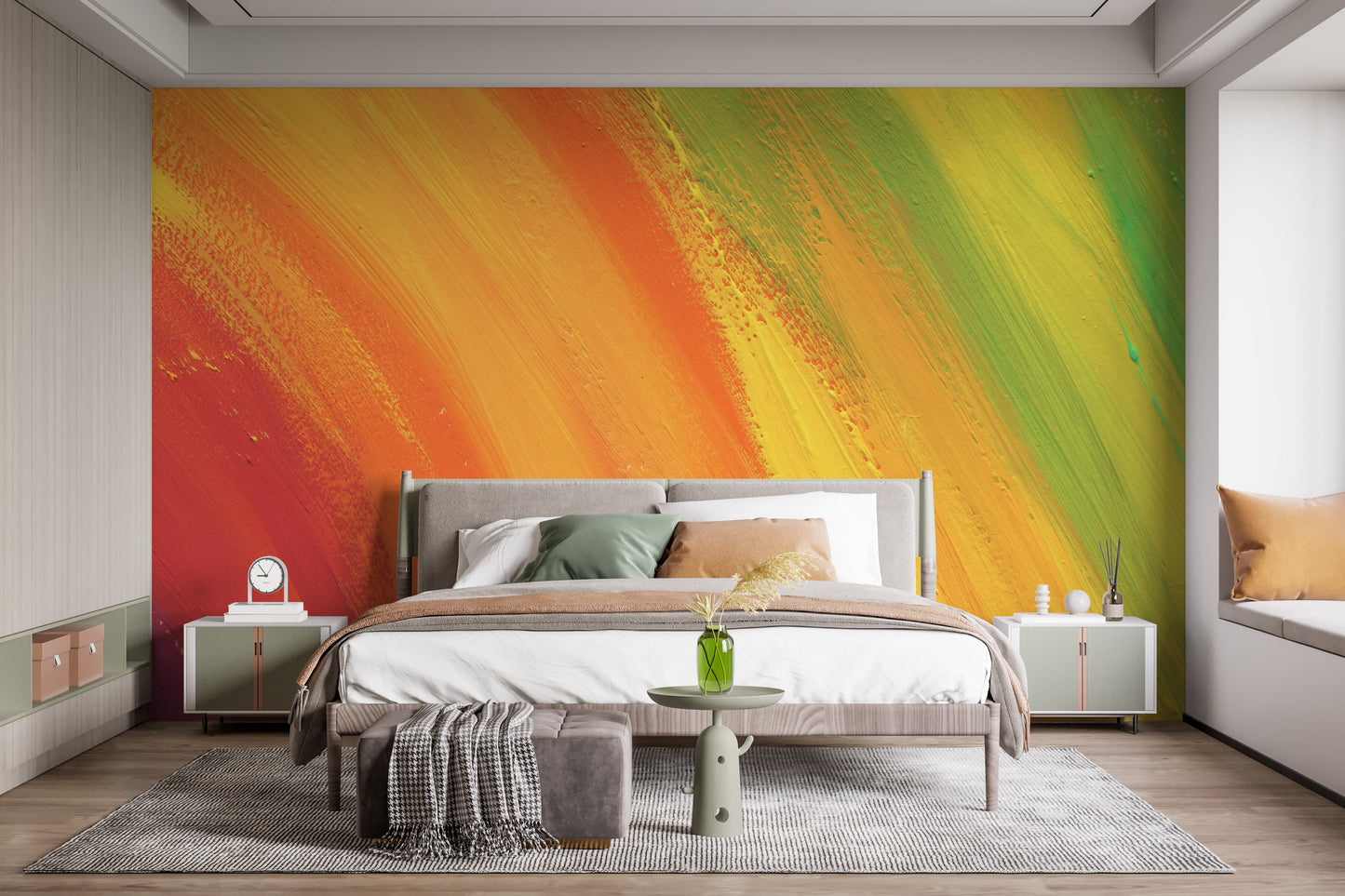 Colourful Rainbow Wallpaper Mural - Giffywalls