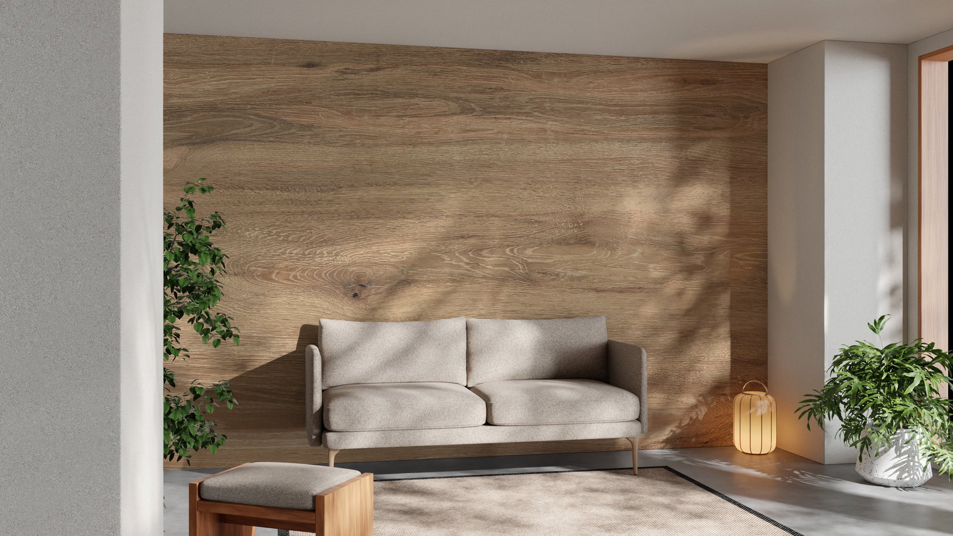 Wooden finish wallpaper mural for walls