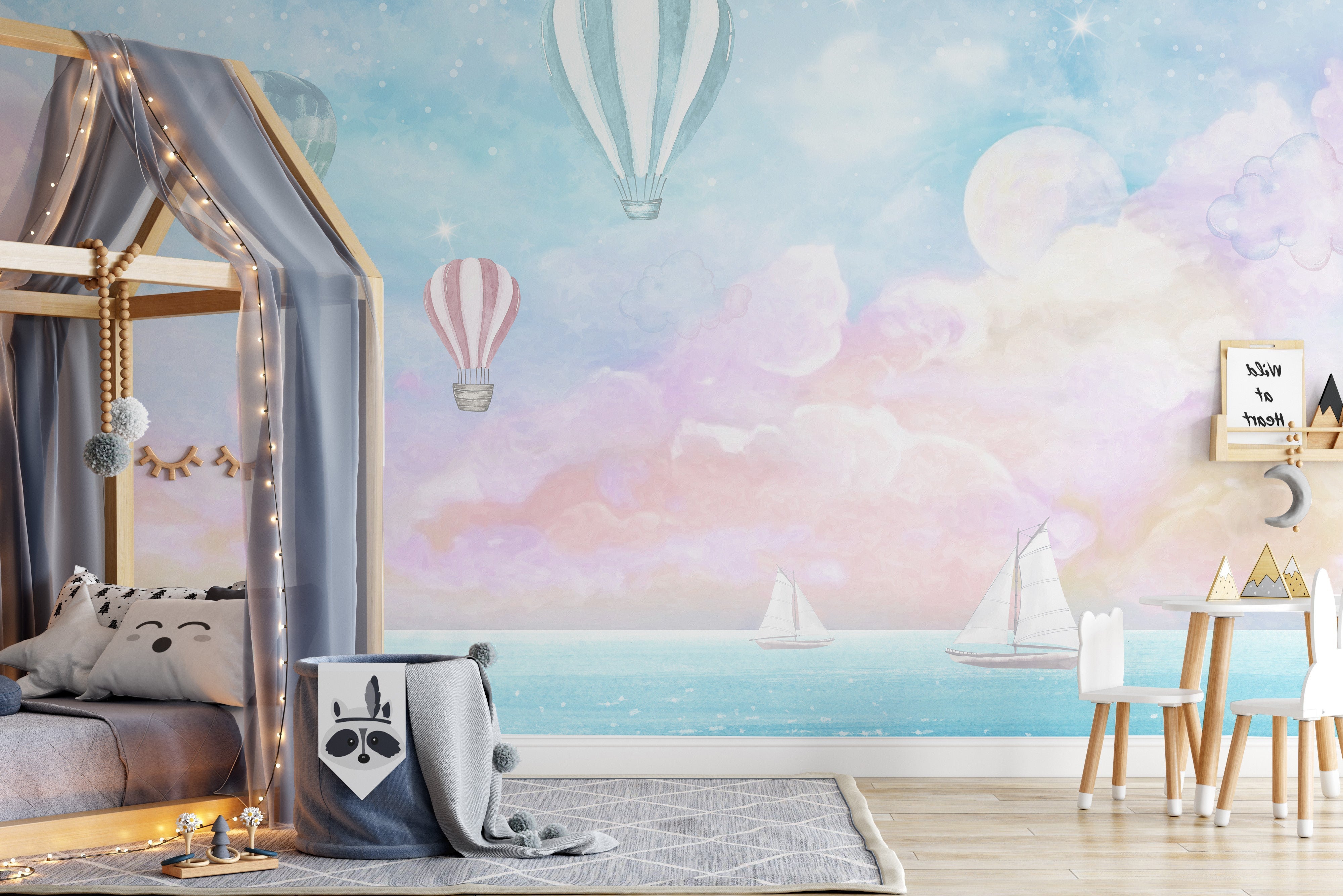 Candy Clouds wallpaper mural - Giffywalls