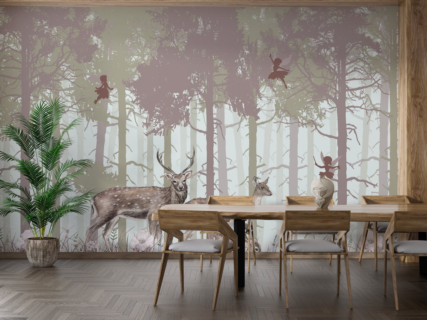 Surreal Fairies Wood Wallpaper Murals - Giffywalls