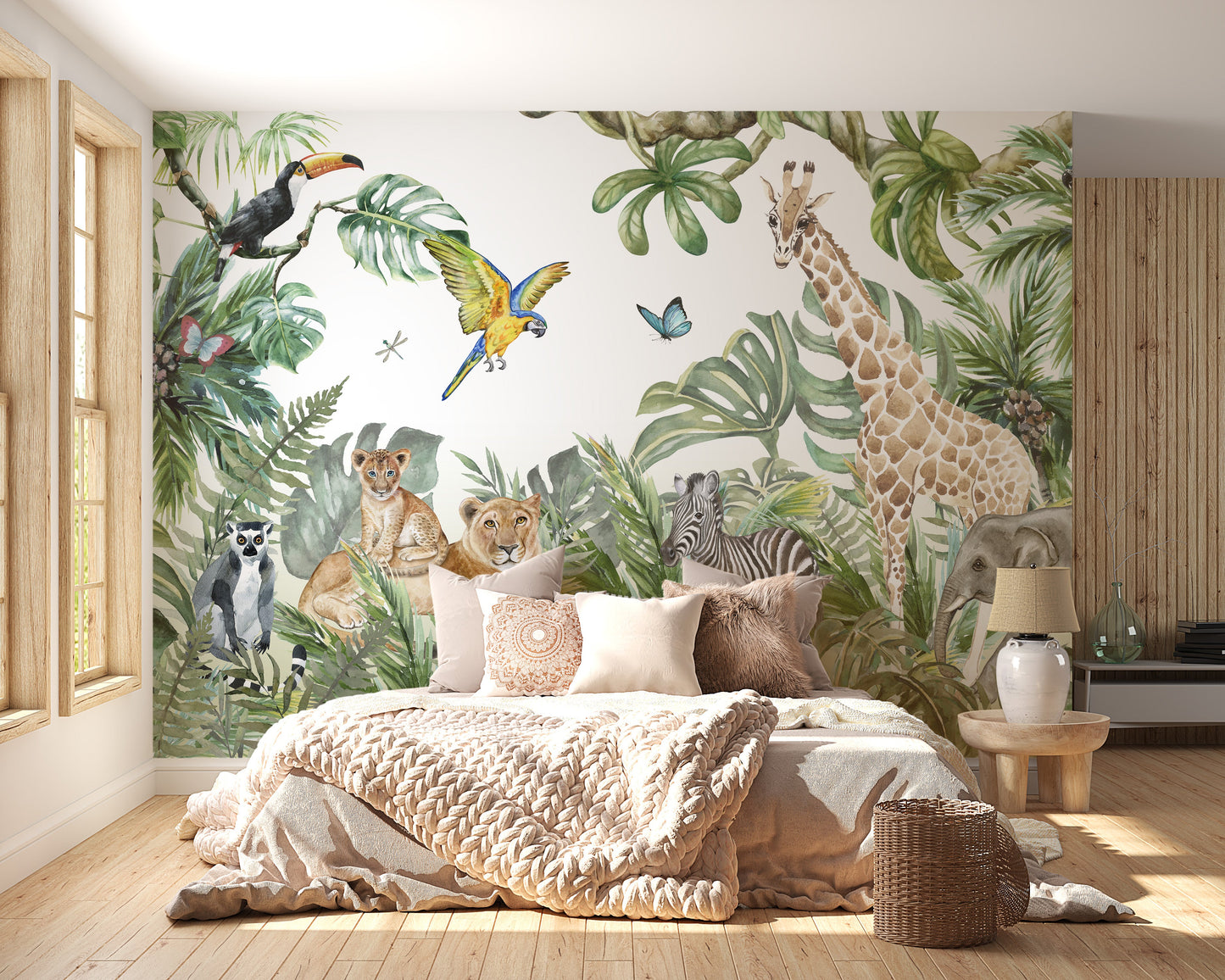 Animals Jungle Wallpaper Mural - Giffywalls