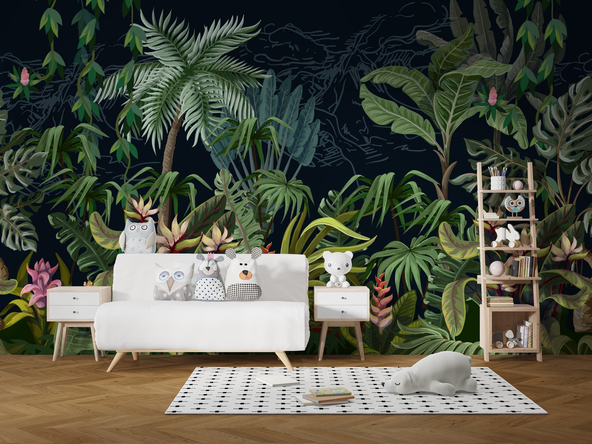 Tropical Forest Wallpaper Mural - Giffywalls