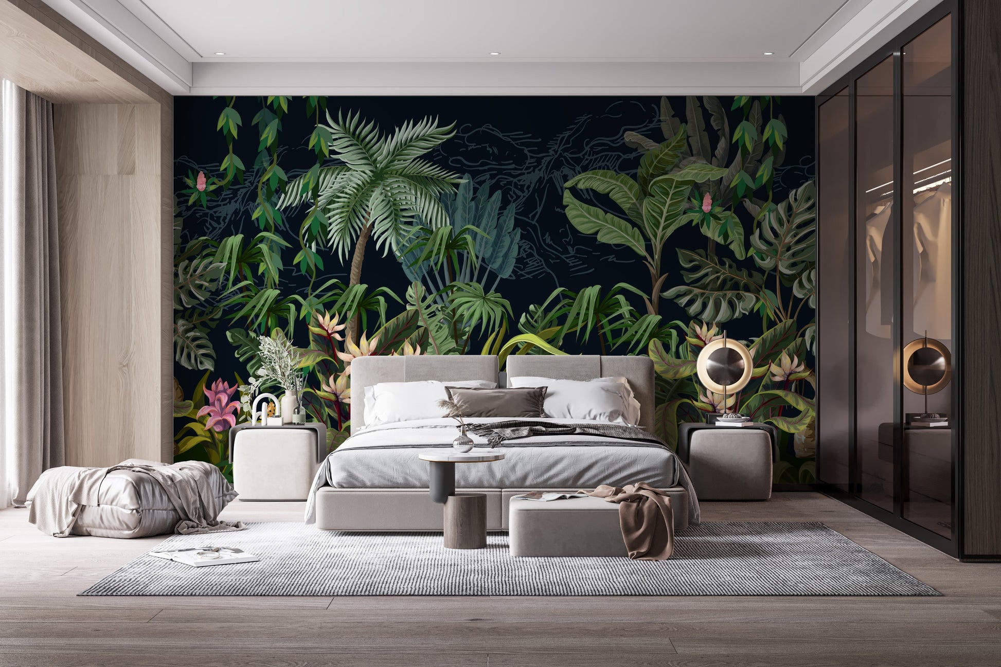 Tropical Forest Wallpaper Mural - Giffywalls