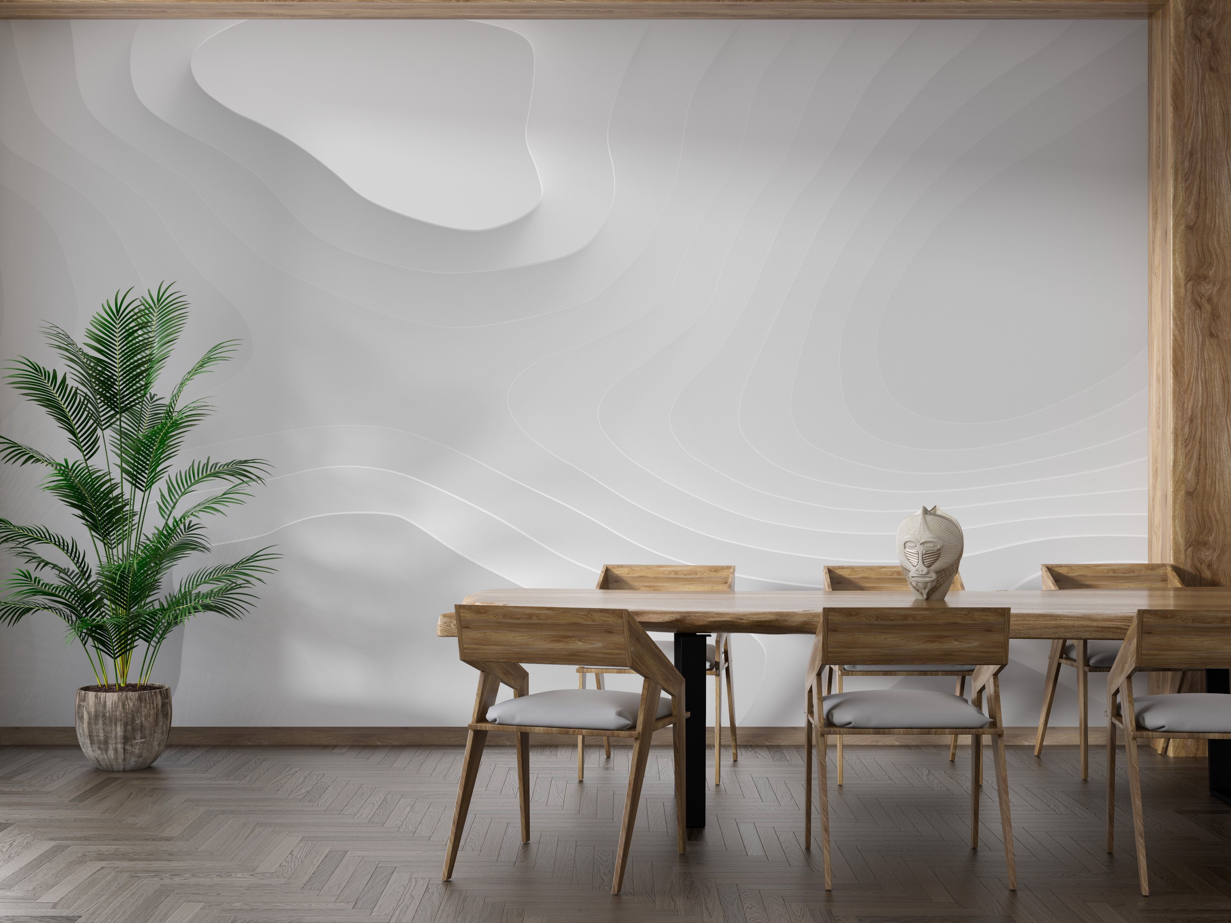 Crumbled White Paper Wallpaper Mural - Giffywalls