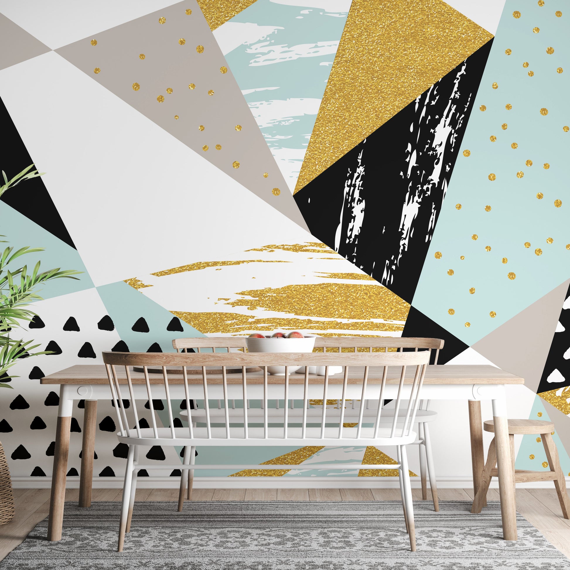 Triangle Shape Geometric Wallpaper - Giffywalls