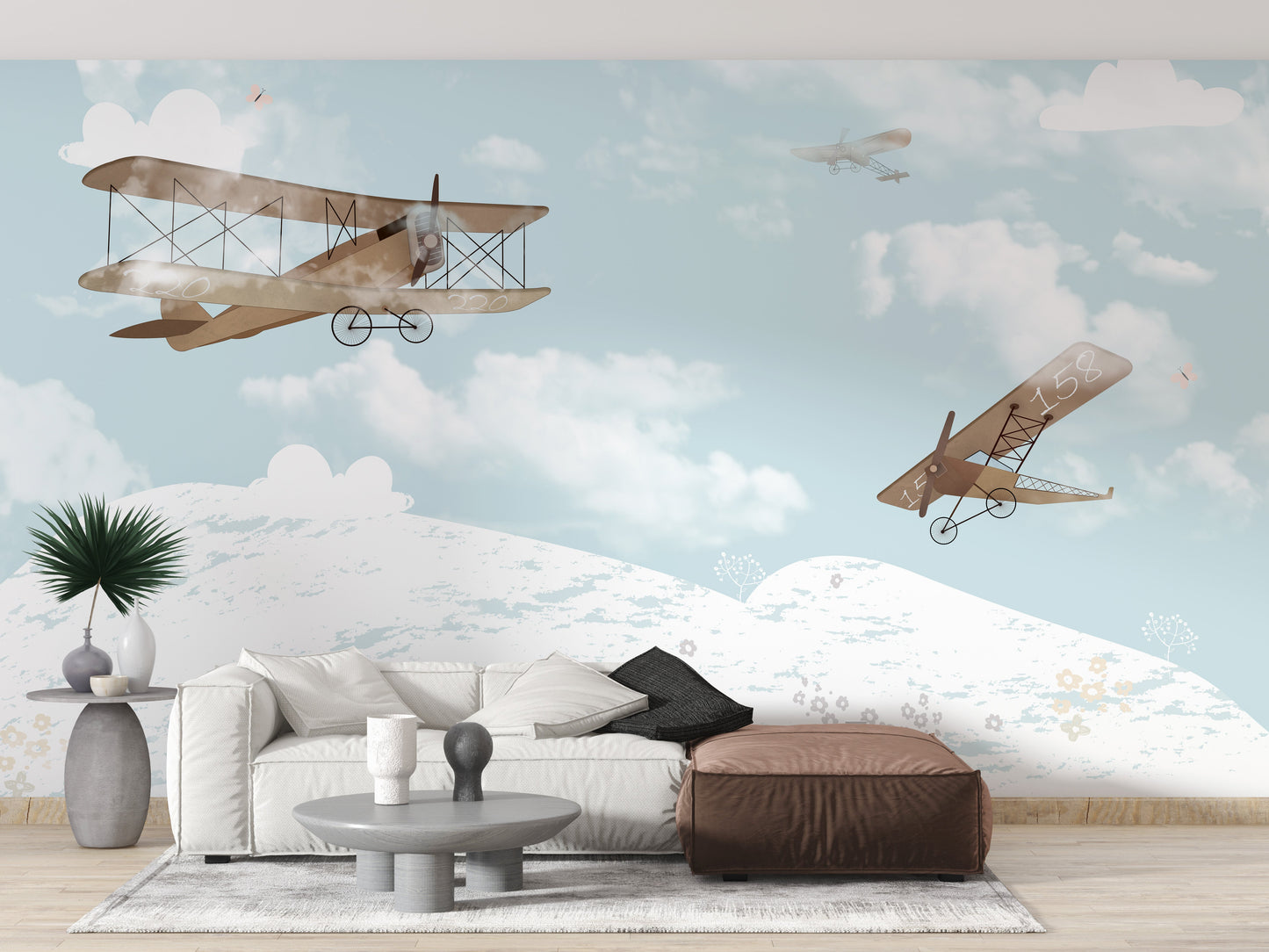 Flying Airplanes in the Sky Wallpaper - Giffywalls