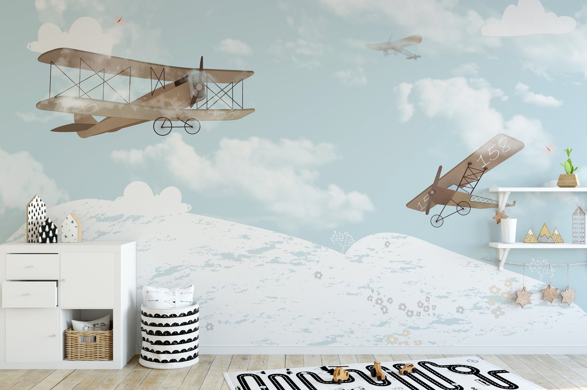 Flying Airplanes in the Sky Wallpaper - Giffywalls