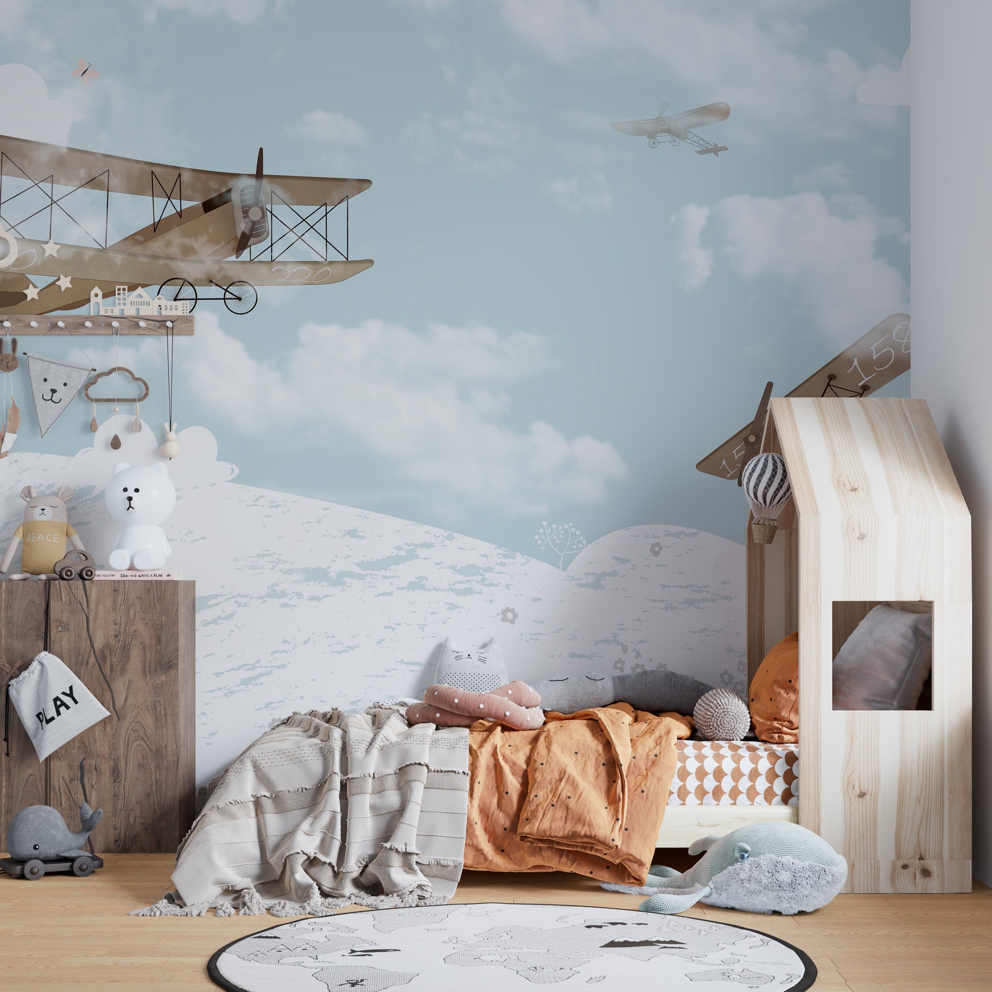 Flying Airplanes in the Sky Wallpaper - Giffywalls