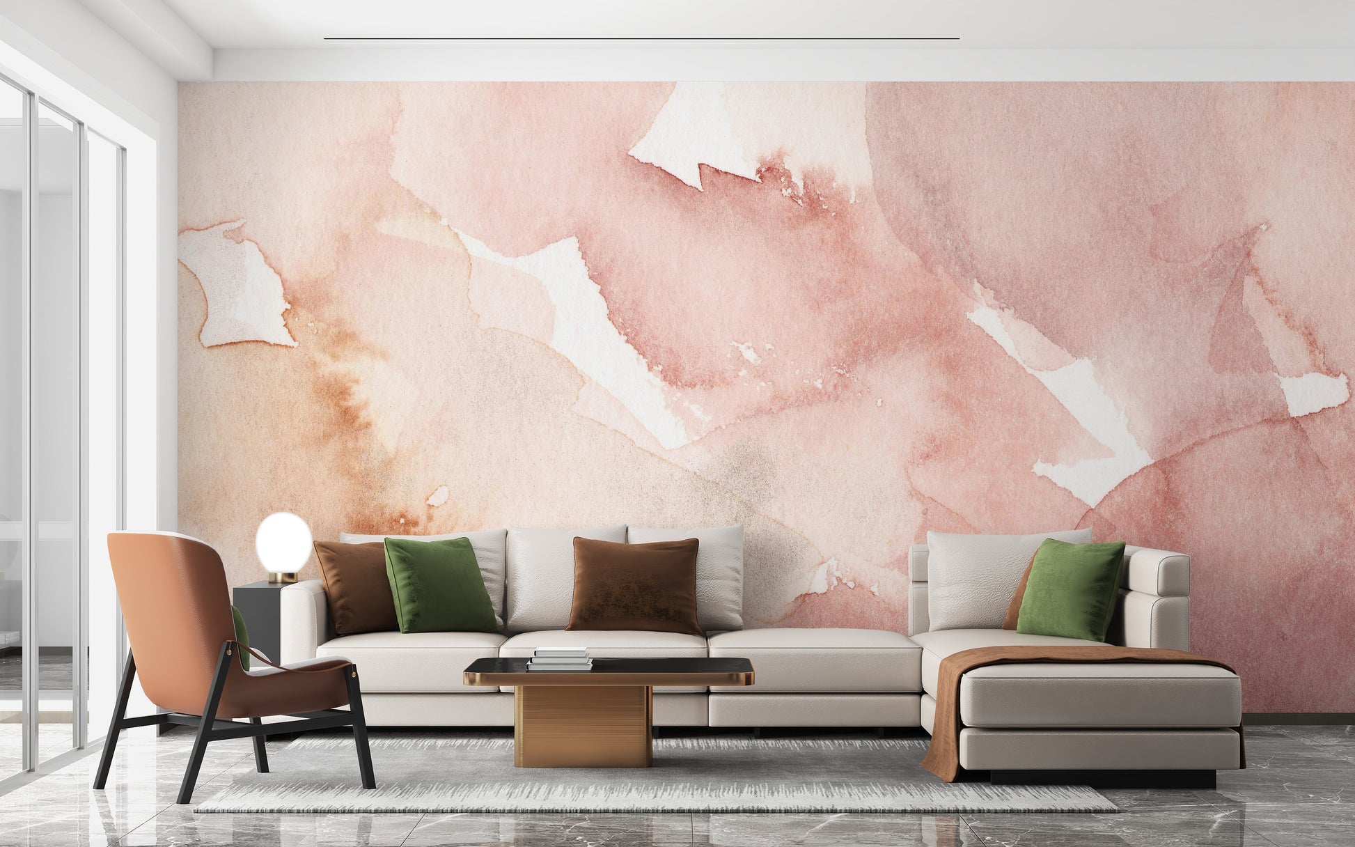 Soft Pink Delicate Artistic Wallpaper - Giffywalls