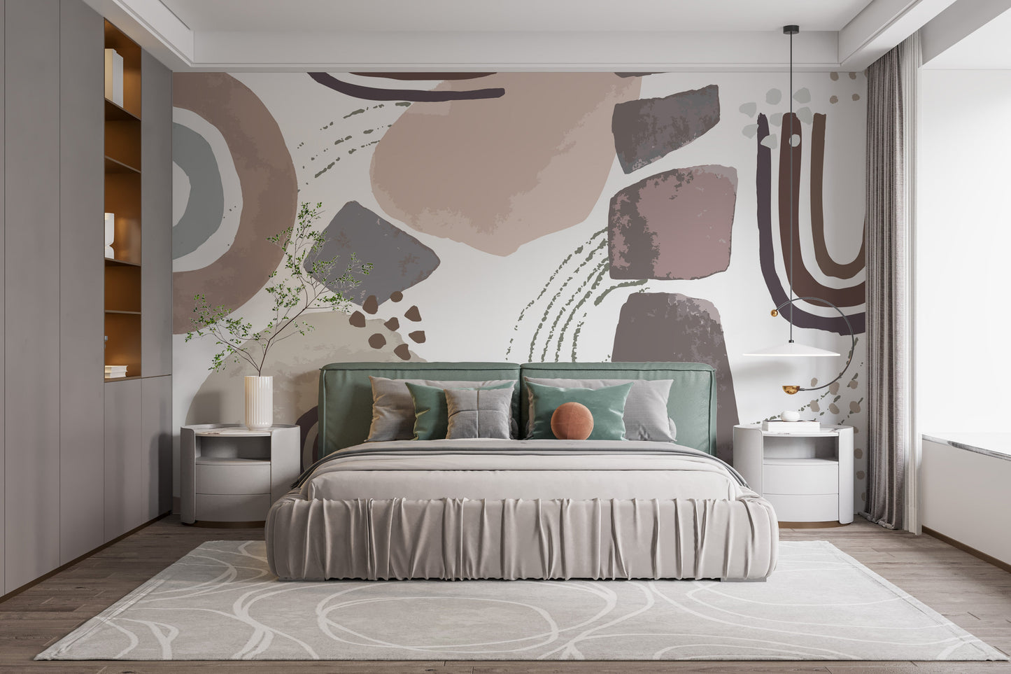 Nordic Scandinavian Wallpaper Mural - Giffywalls