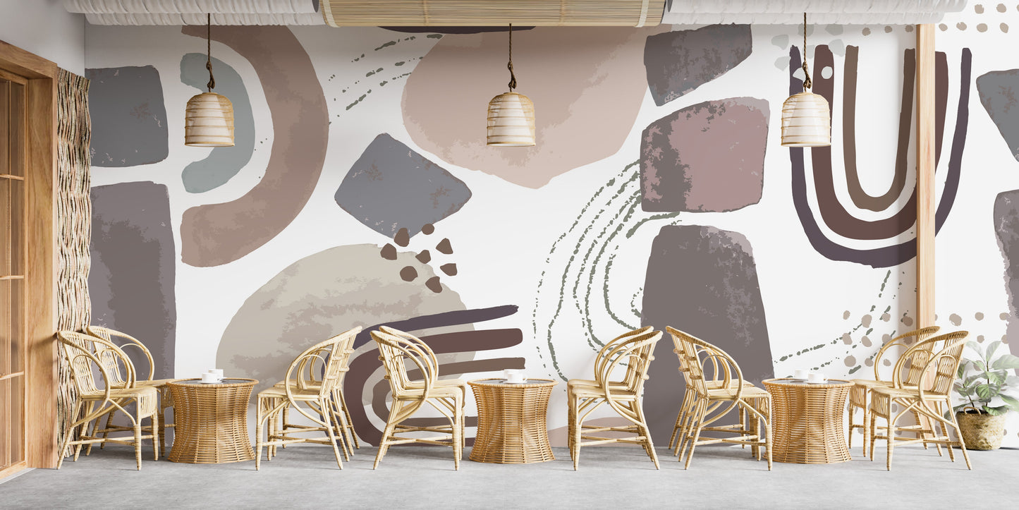 Nordic Scandinavian Wallpaper Mural - Giffywalls